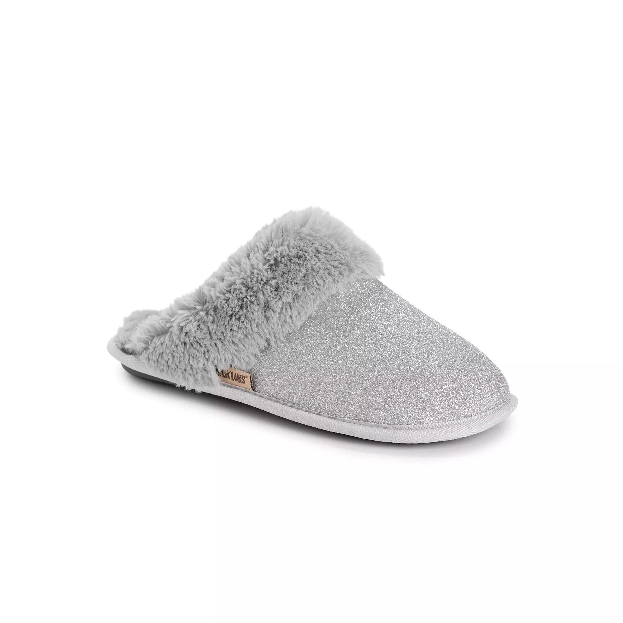 MUK LUKS Women's Angled Sparkle Scuff Slippers,  Product Image