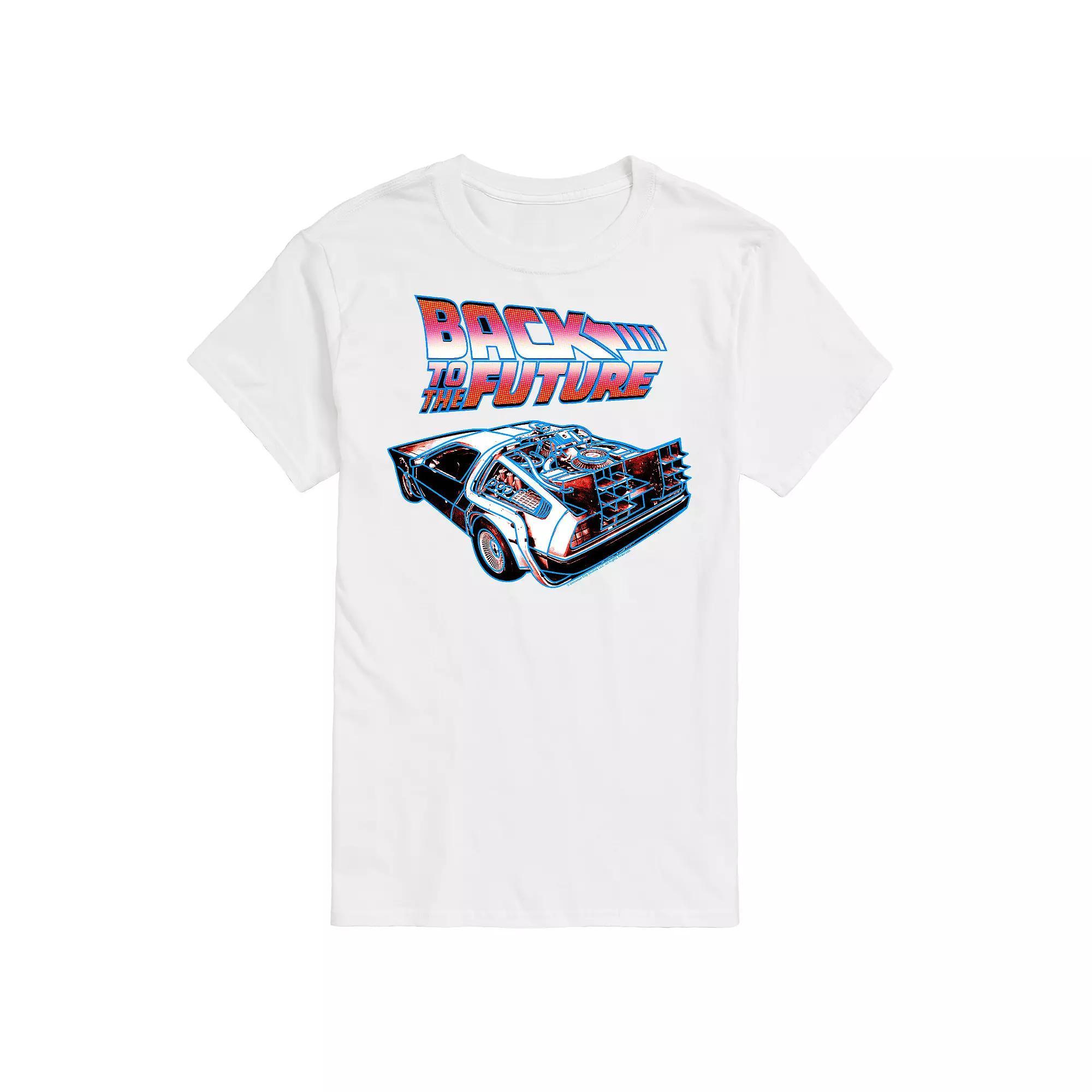 Big & Tall Back to the Future Delorean Details Graphic Tee, Men's, Size: 6XB, White Product Image