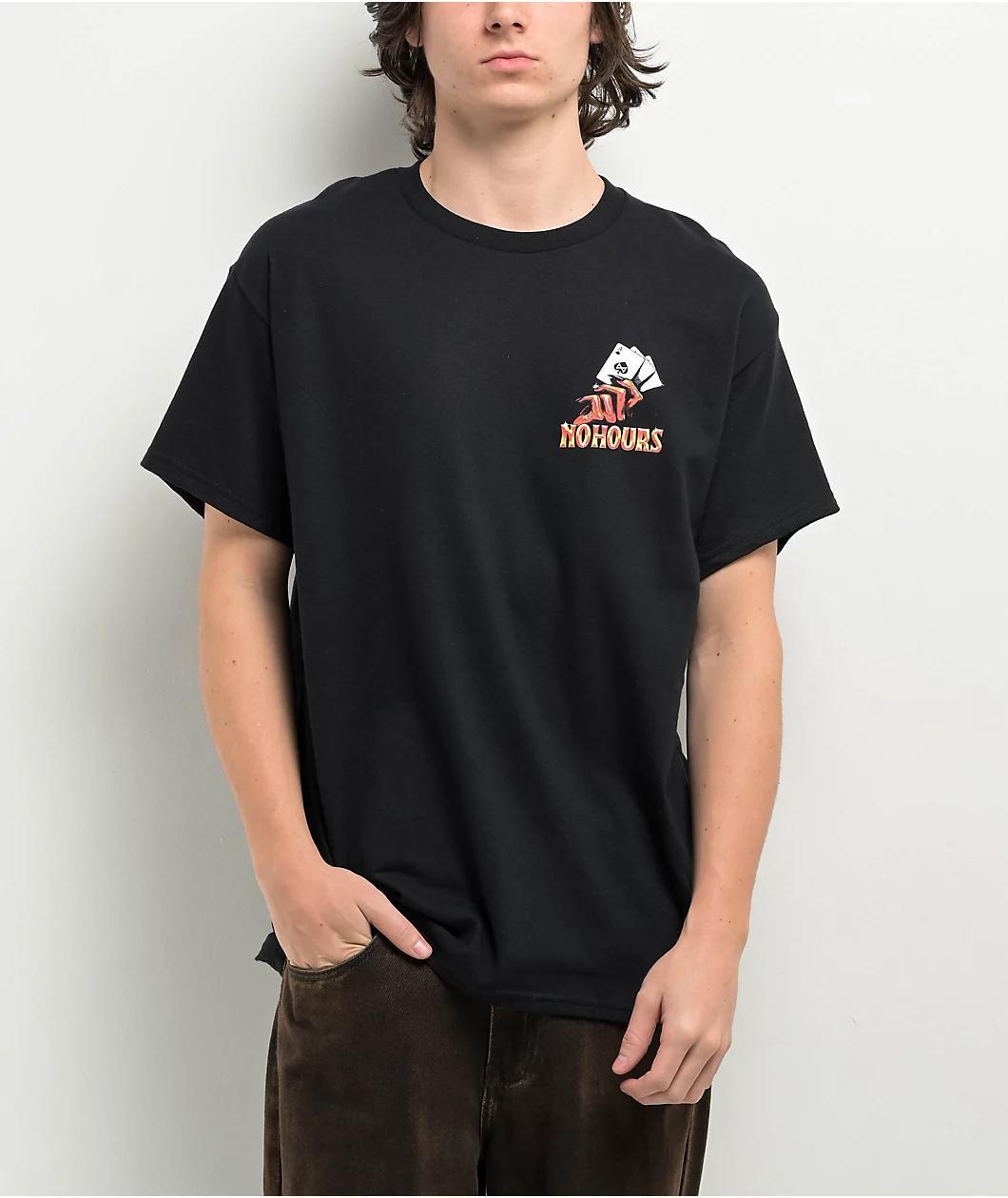 NoHours Dealers Choice Black T-Shirt Product Image