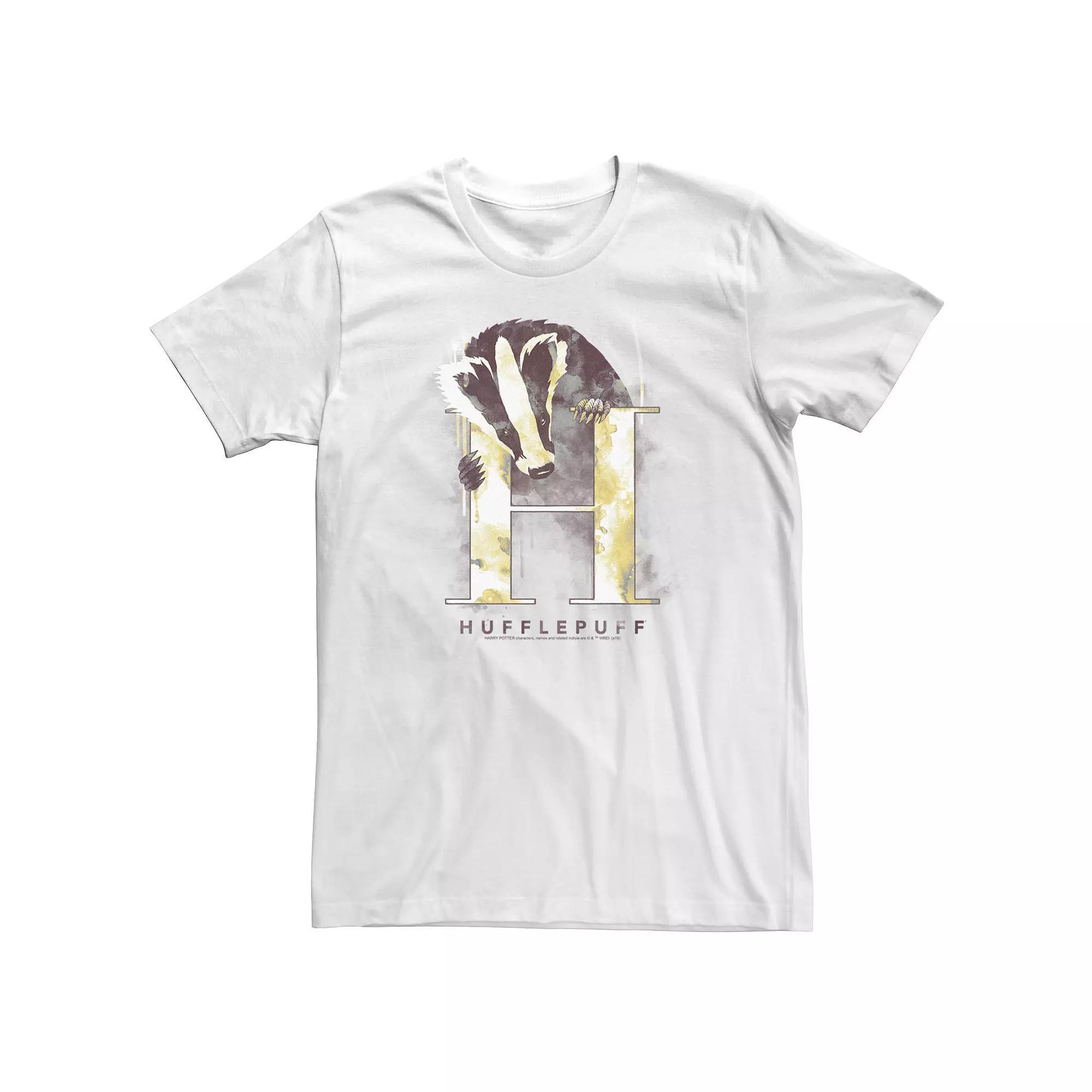 Big & Tall Harry Potter Hufflepuff House Watercolor Tee, Men's,  Product Image