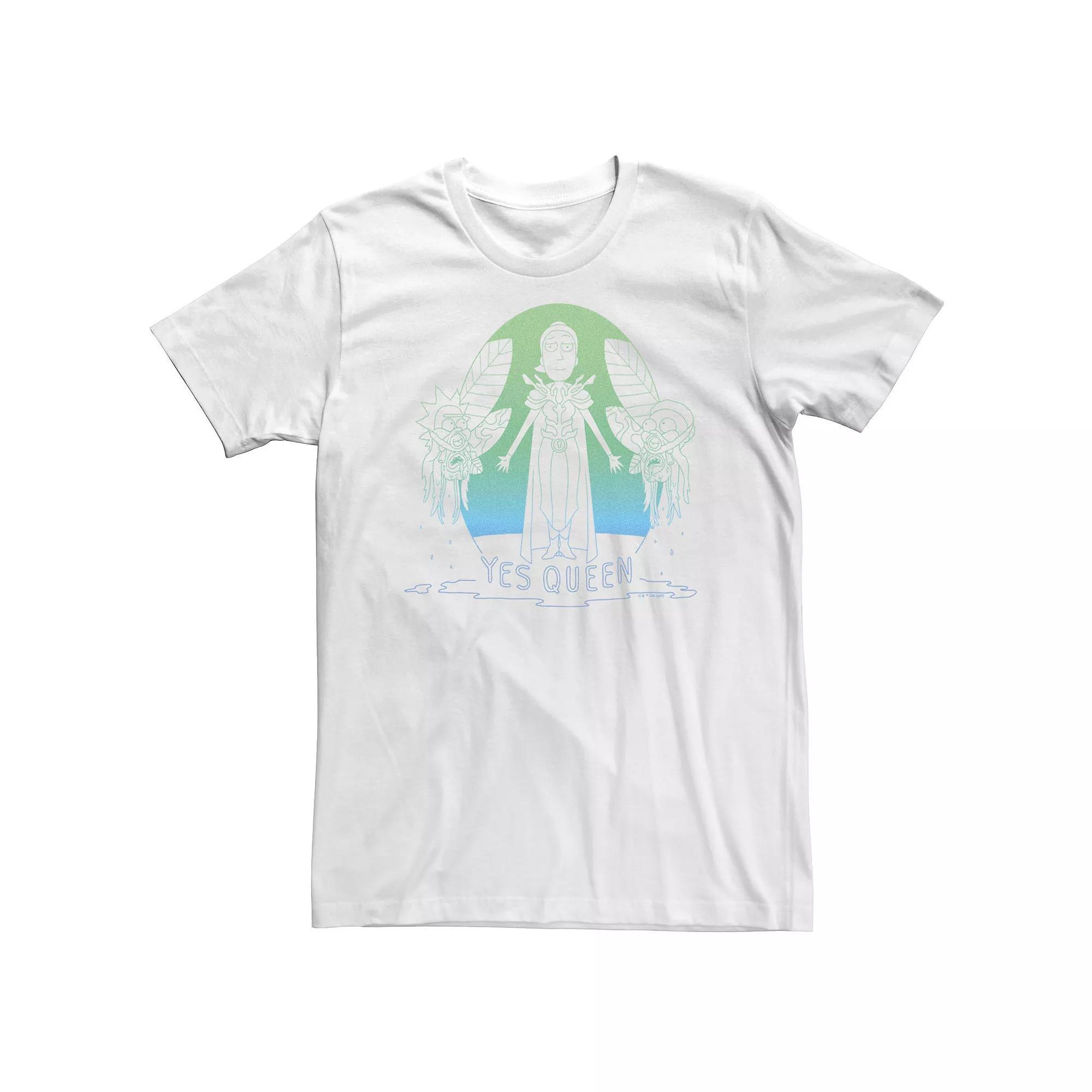Big & Tall Rick & Morty Yes Queen Summer Tee, Men's,  Product Image