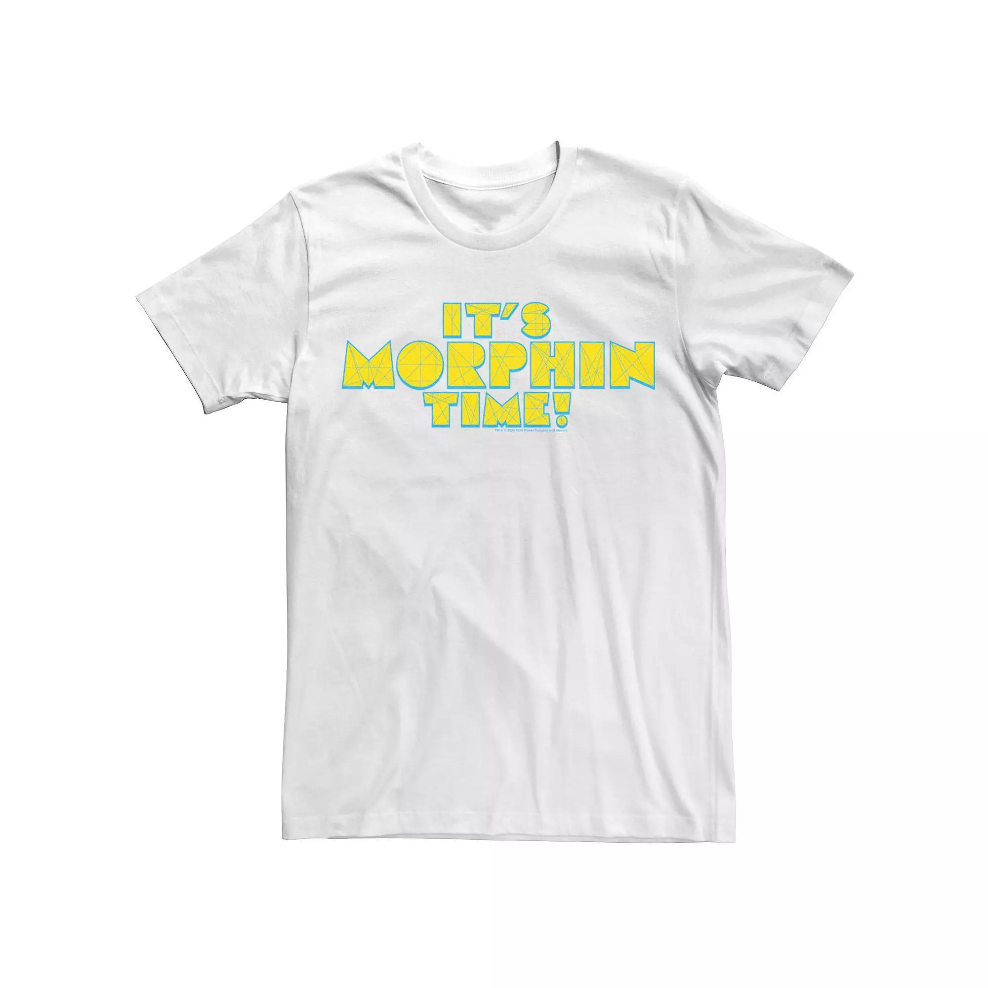 Men's Power Rangers It's Morphin Time Polygon Text Tee,  Product Image