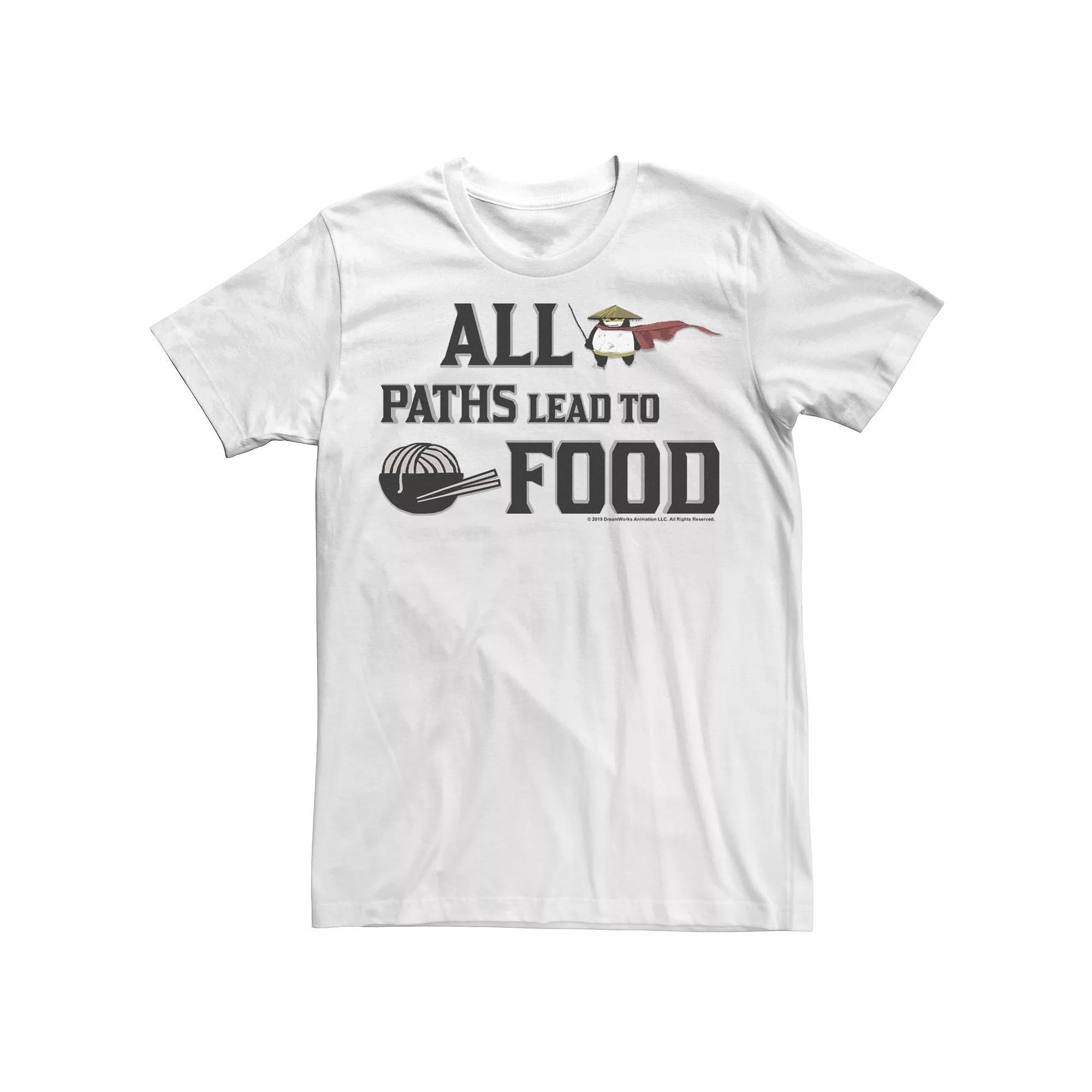 Men's Kung Fu Panda All Paths Lead To Food Tee,  Product Image