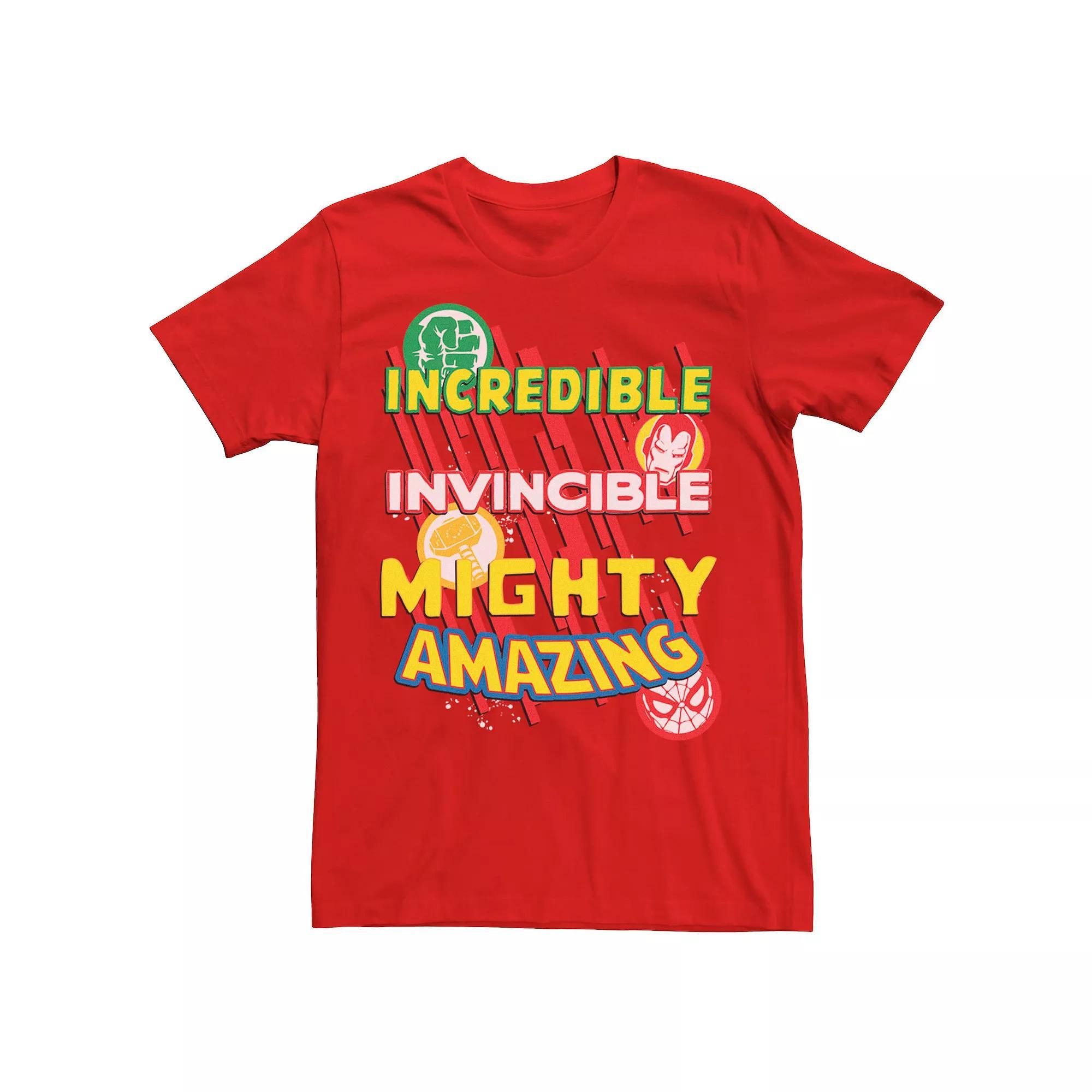 Men's Marvel Avengers Icons Amazing Father's Day Tee,  Product Image