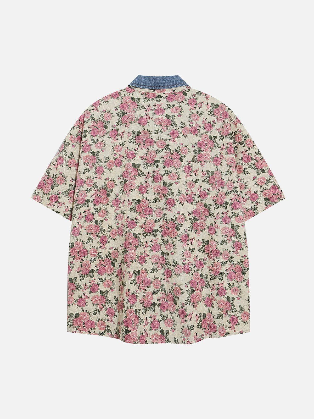 Aelfric Eden Flower Corduroy Short Sleeve Shirt Product Image