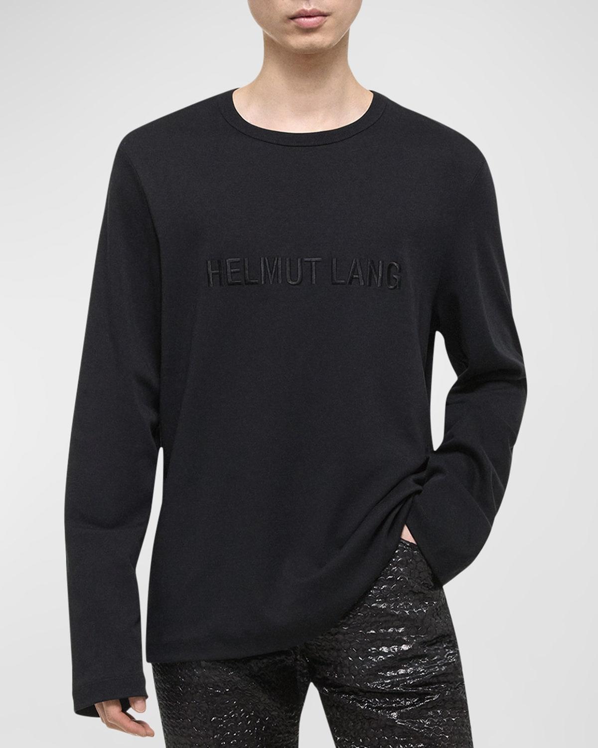 Mens Logo Cotton Long-Sleeve Shirt Product Image