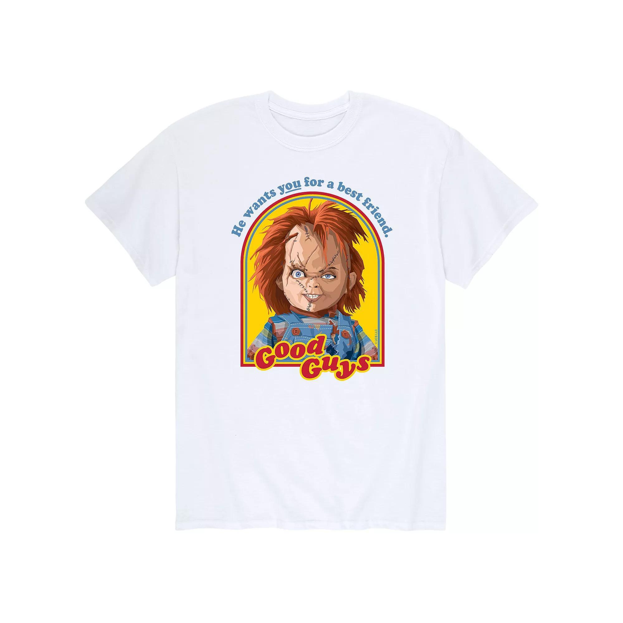 Men's Chucky Retro Good Guys Tee, Size: Medium, White Product Image