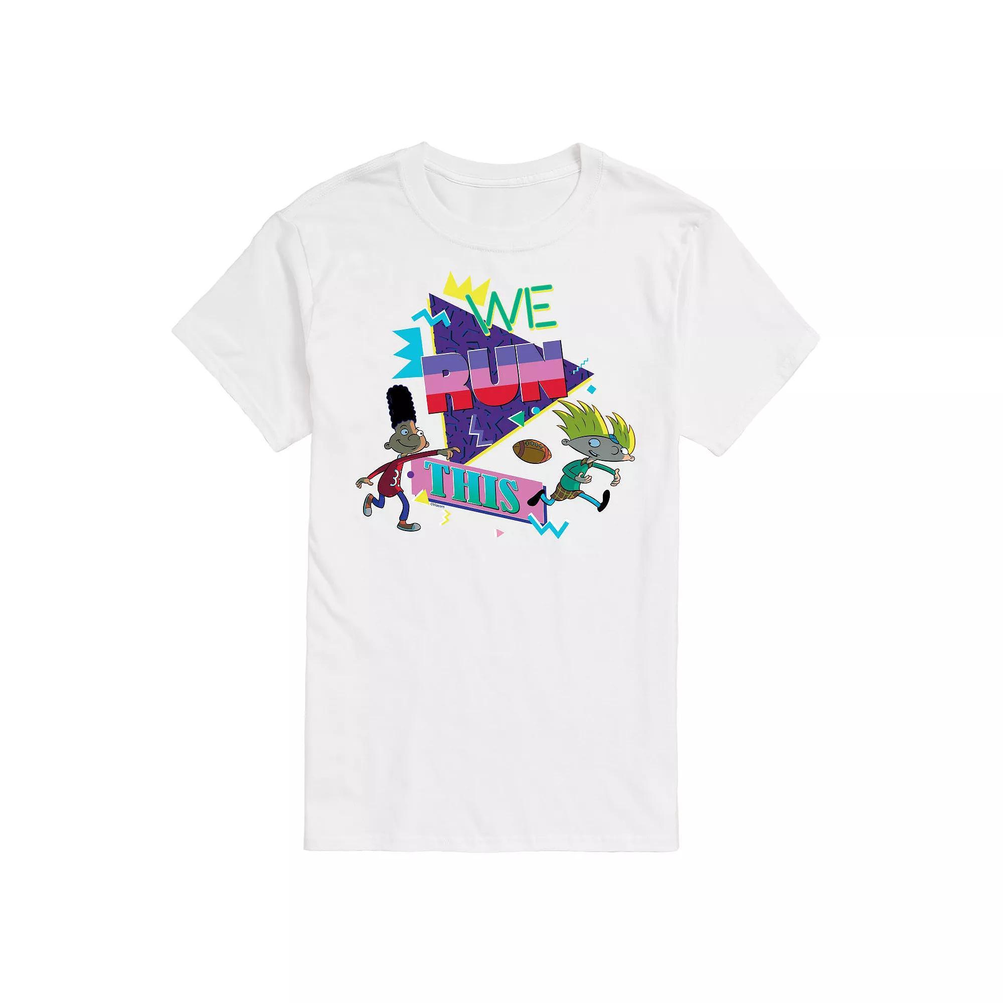 Big & Tall Hey Arnold! "We Run This" Retro Graphic Tee, Men's, Size: 6XB, White Product Image