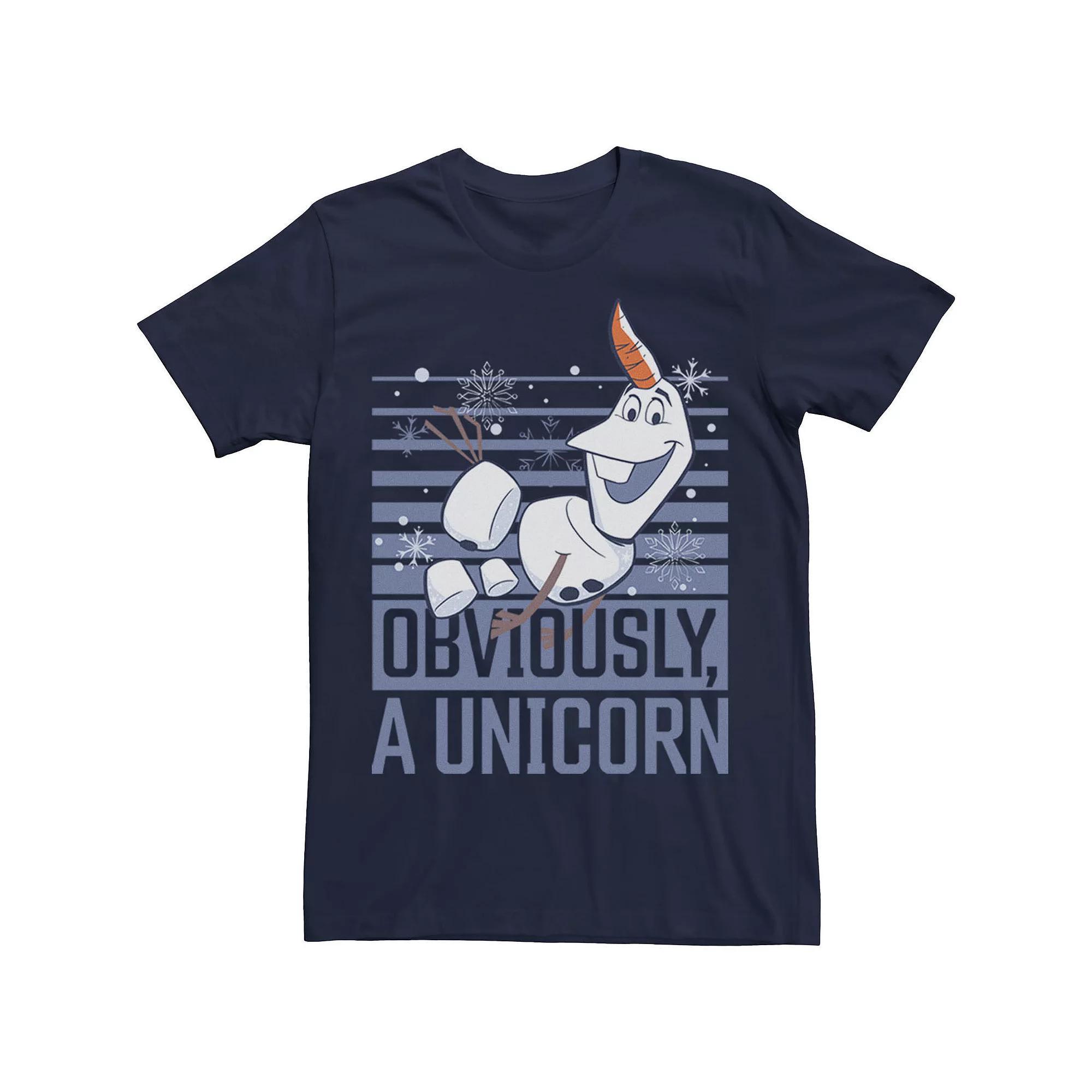 Disney's Frozen 2 Olaf Obviously A Unicorn Men's Tee,  Product Image