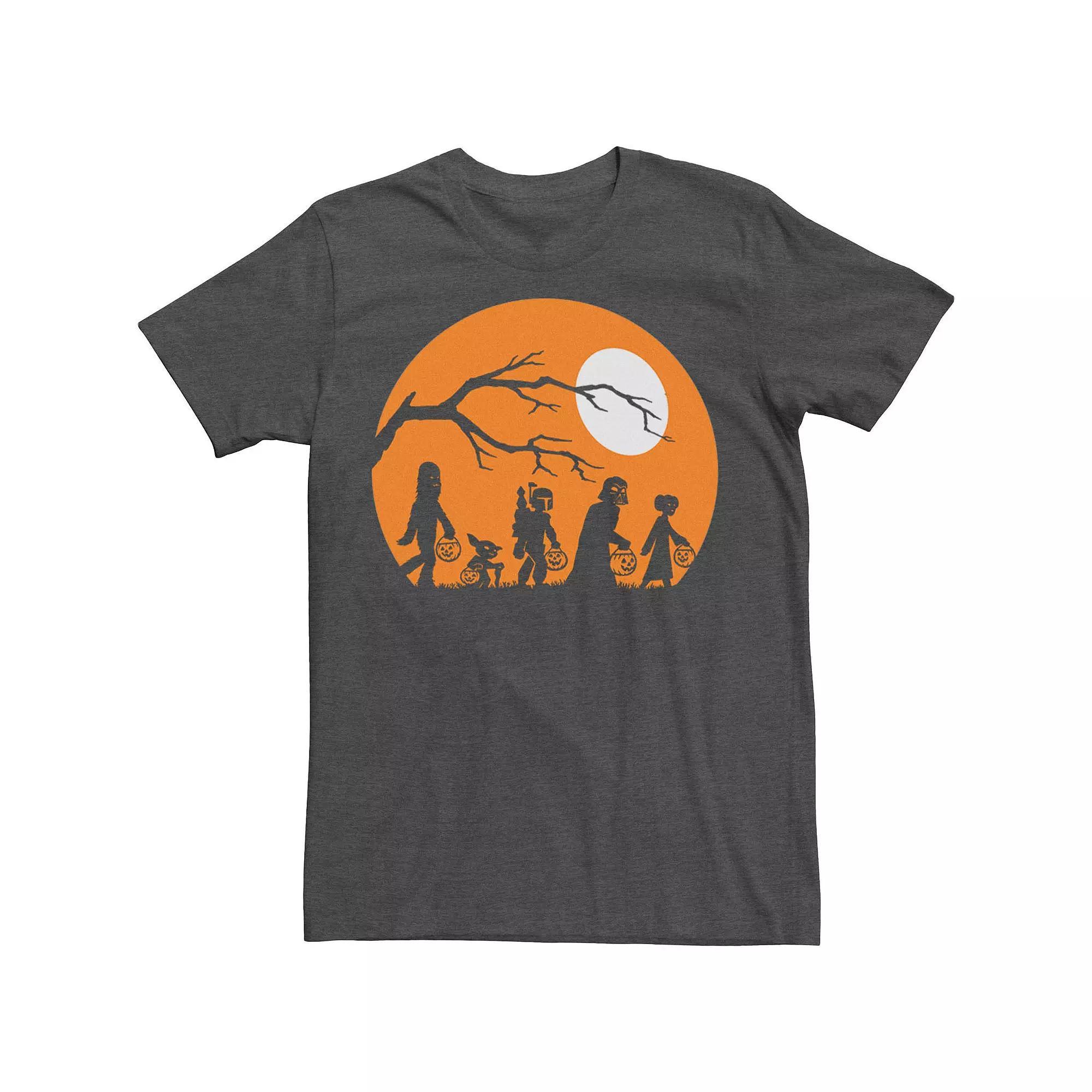 Big & Tall Star Wars The Haunt Silhouette Halloween Tee, Men's, Size: 4XL, Grey Heather Product Image