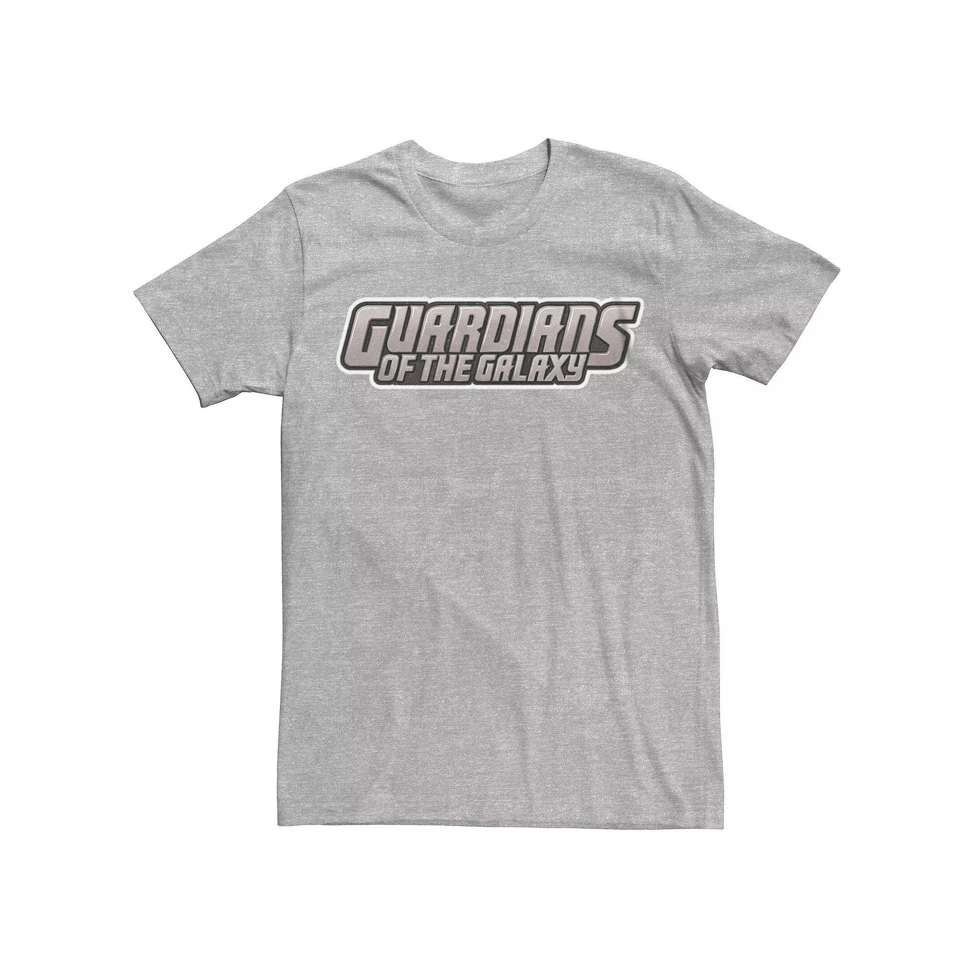 Men's Marvel Guardians Of The Galaxy Gradient Logo Graphic Tee, Size: Medium, Athletic Grey Product Image