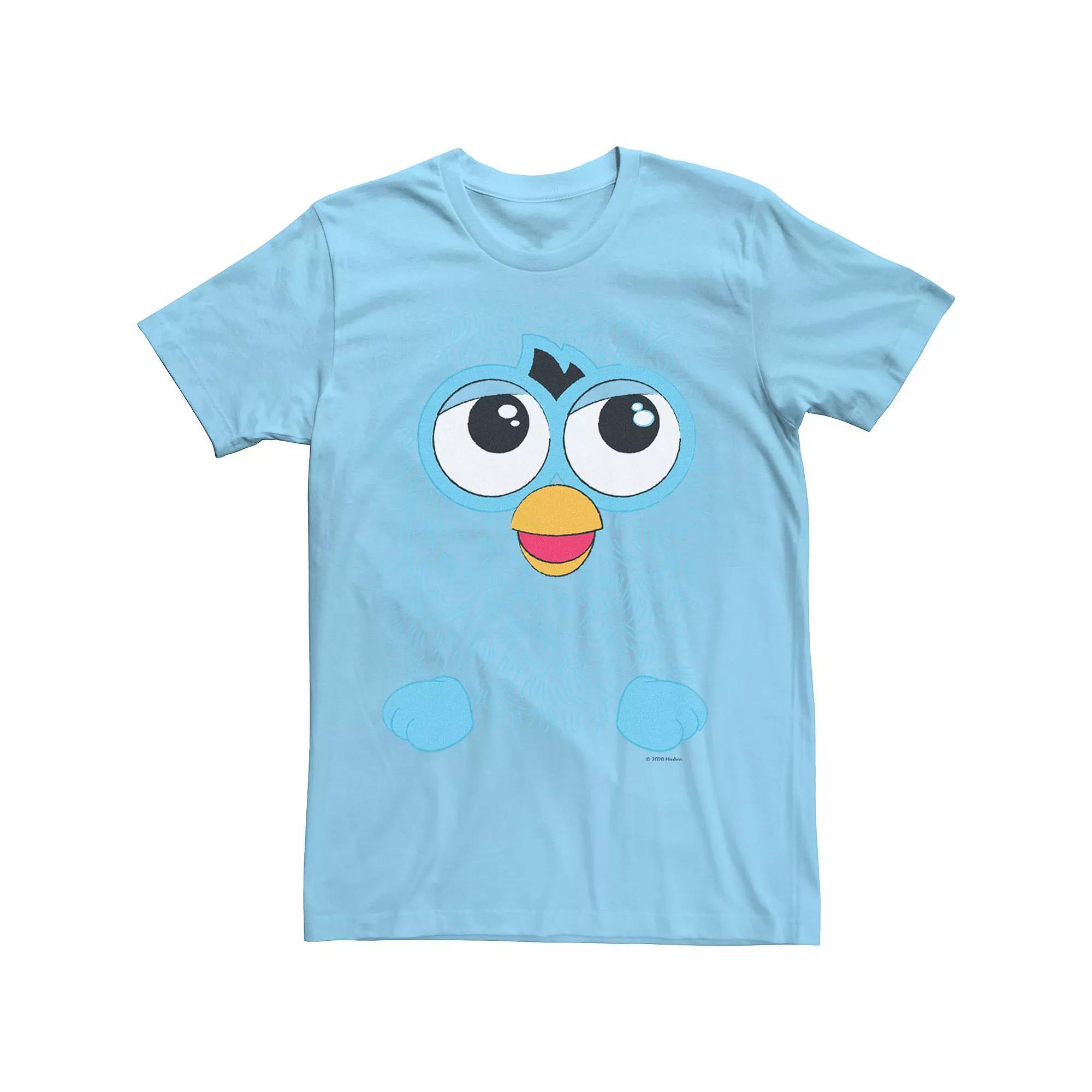 Men's Furby Blue Big Face Tee, Size: 3XL, Light Blue Product Image