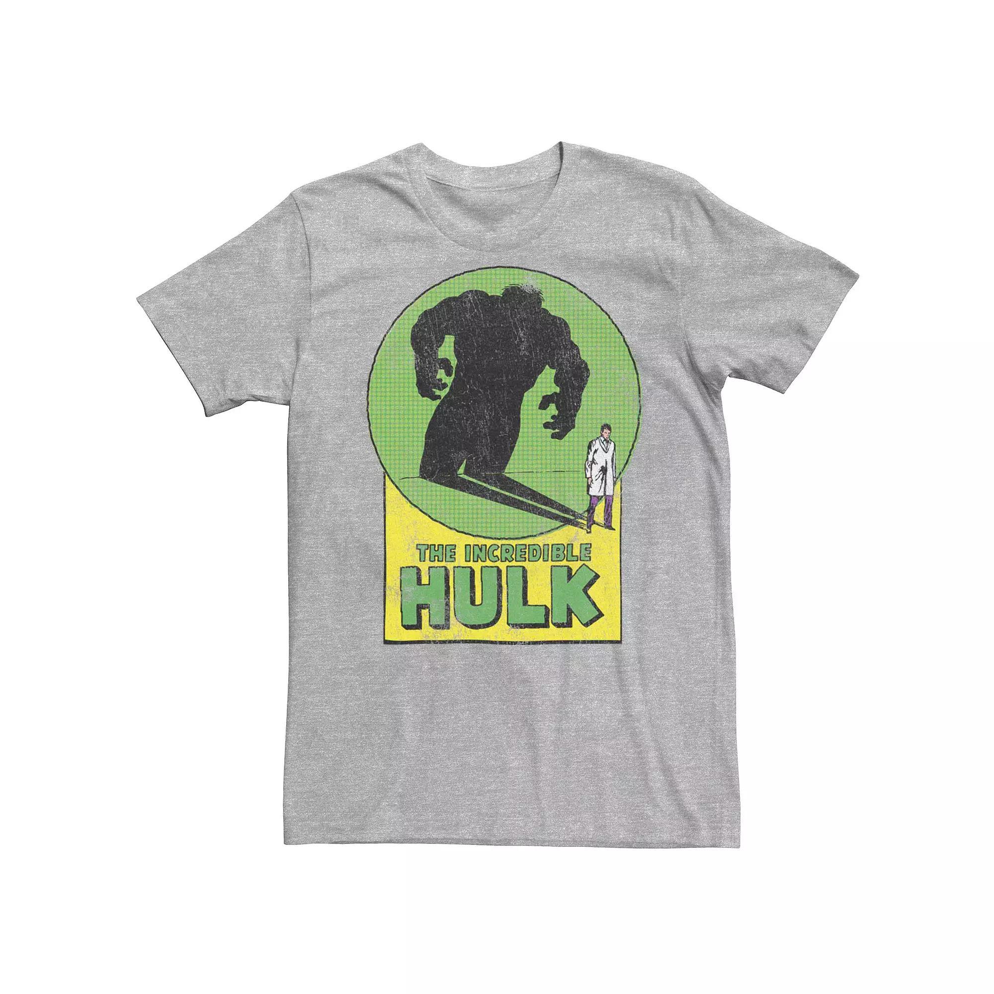 Men's Marvel Hulk Transformation Retro Poster Tee,  Product Image