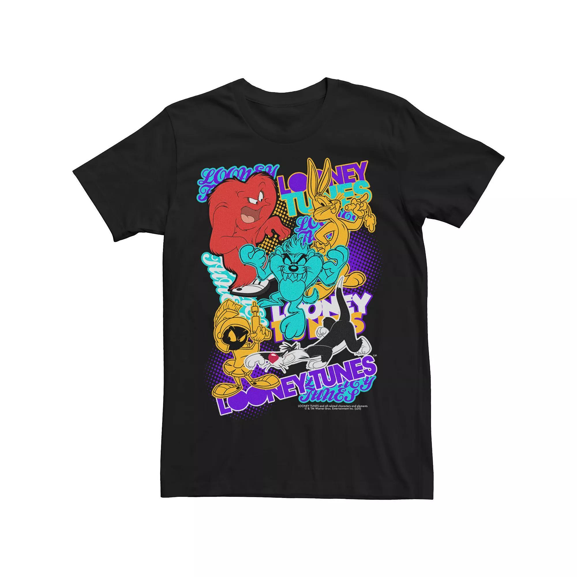 Men's Looney Tunes Electric Tunes Group Shot Tee,  Product Image