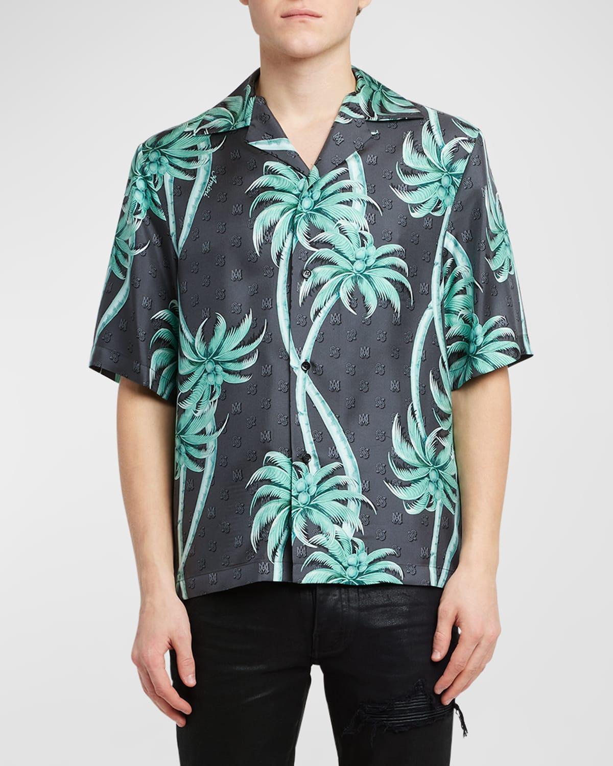 Mens Palm Bowling Shirt Product Image