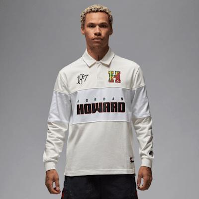 Men's Jordan x Howard University Long-Sleeve Rugby Top Product Image