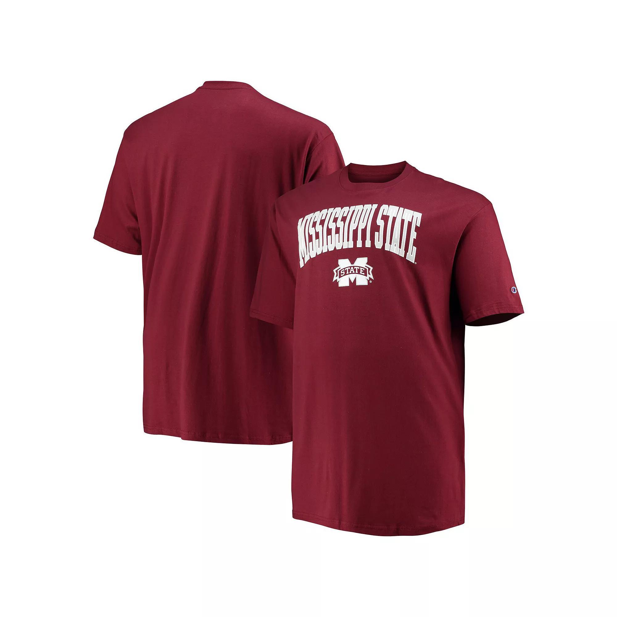Men's Champion Maroon Mississippi State Bulldogs Big & Tall Arch Over Wordmark T-Shirt, Size: 2XB, Mst Red Product Image