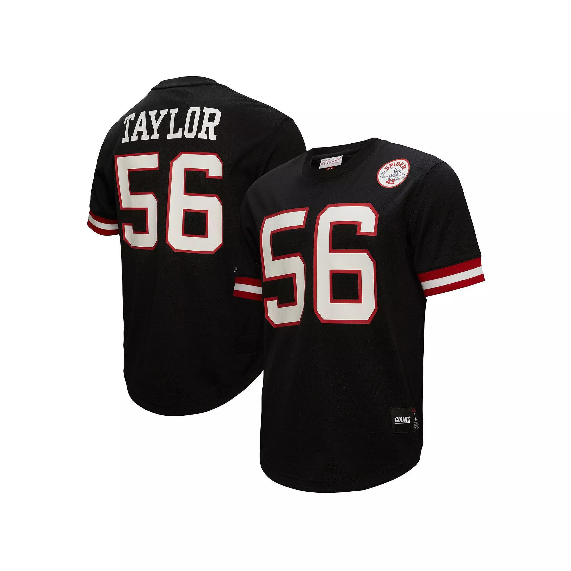 Men's Mitchell & Ness Lawrence Taylor Black New York Giants Big & Tall Mesh Player Name & Number Top, Size: 5XB Product Image