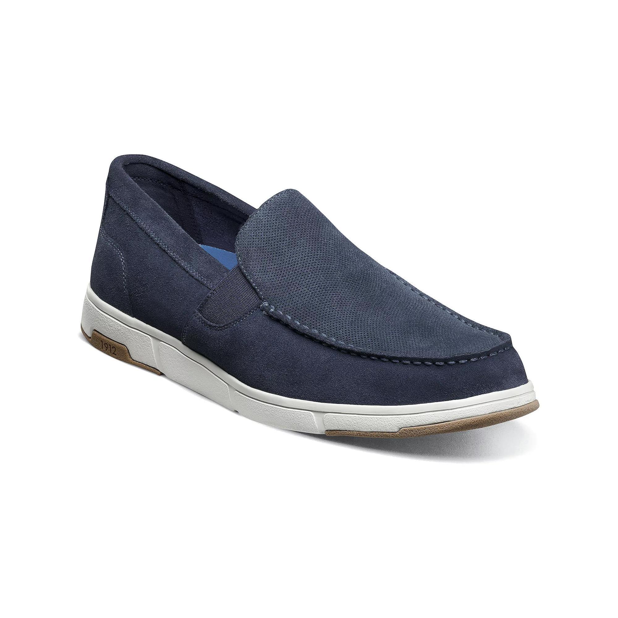 Nunn Bush® Luca Men's Suede Moc Toe Venetian Slip-On Shoes,  Product Image