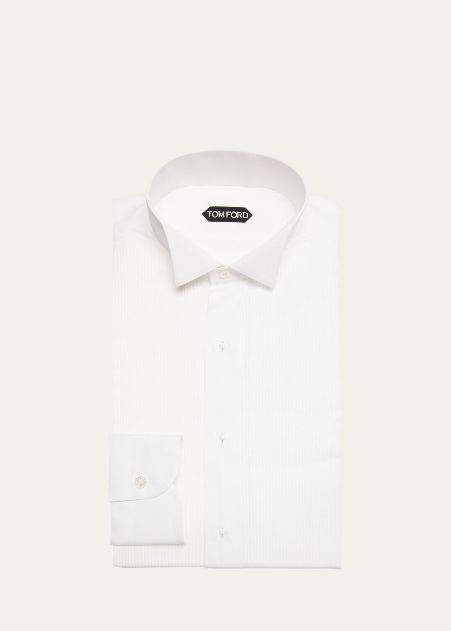 Mens Wingtip Plisse Formal Shirt Product Image