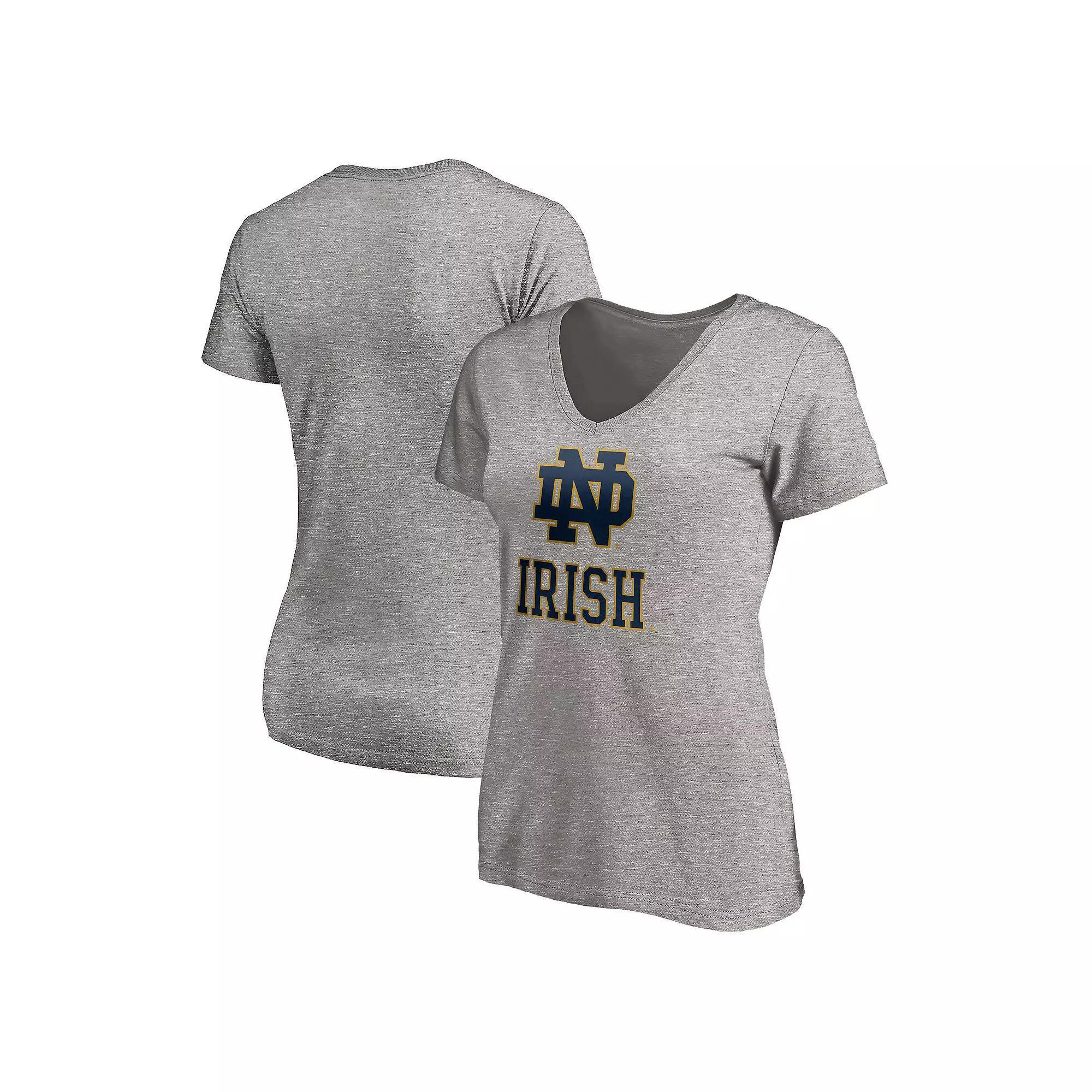 Women's Fanatics Gray Texas A&M Aggies Primary Logo V-Neck T-Shirt, Size: 2XL, Grey Product Image