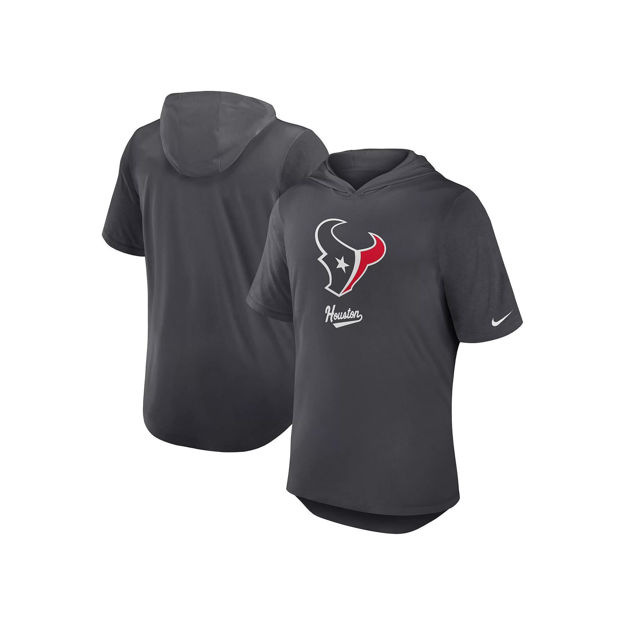 Men's Nike Anthracite San Francisco 49ers Tri-Blend Performance Hoodie T-Shirt,  Product Image