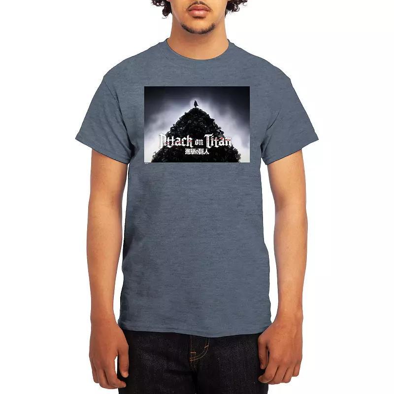 Men's Attack on Titan Standing Pile Tee, Size: XXL, Royal Blue Product Image