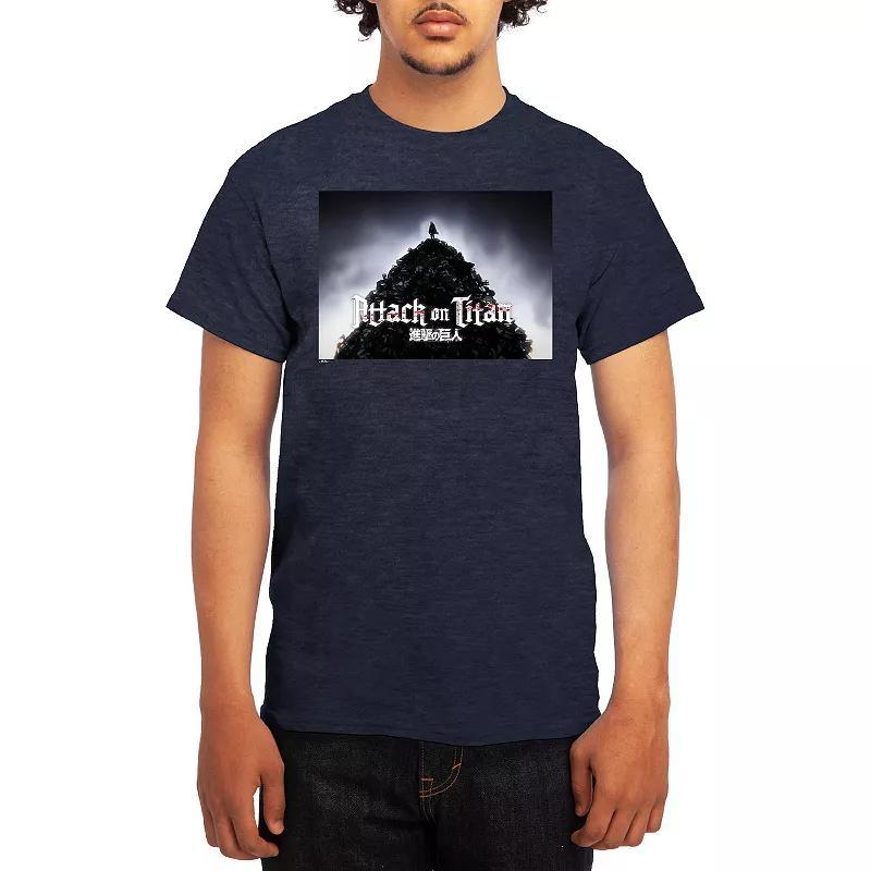 Men's Attack on Titan Standing Pile Tee, Size: XXL, Royal Blue Product Image