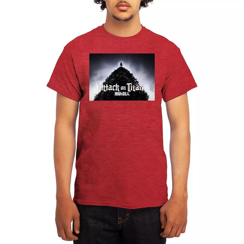 Men's Attack on Titan Standing Pile Tee, Size: XXL, Royal Blue Product Image