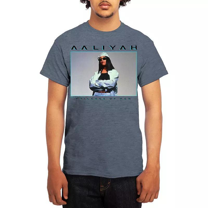 Men's Aaliyah Princess of R&B Modern Tee, Size: Large, Turquoise Product Image