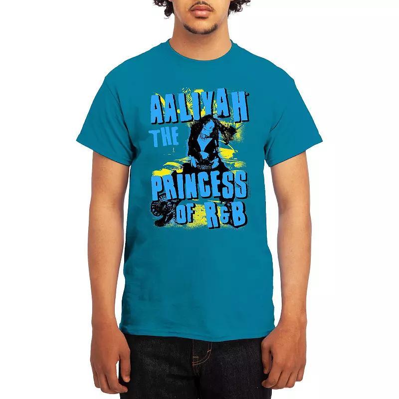 Men's Aaliyah Punk Spray Paint Princess of R&B Tee, Size: Medium, Red Product Image