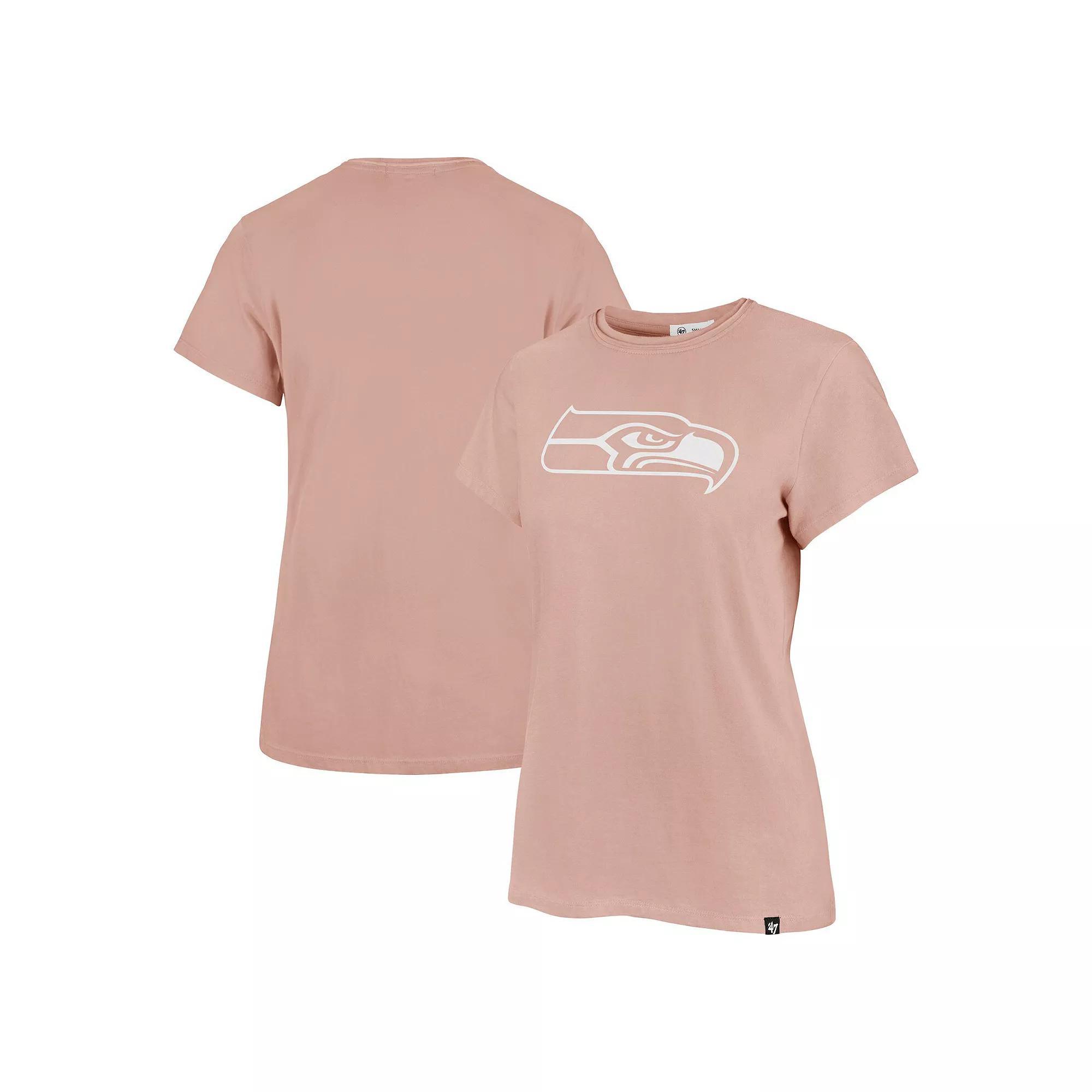 Women's '47  Light Pink New England Patriots Premier Frankie T-Shirt, Size: Large Product Image