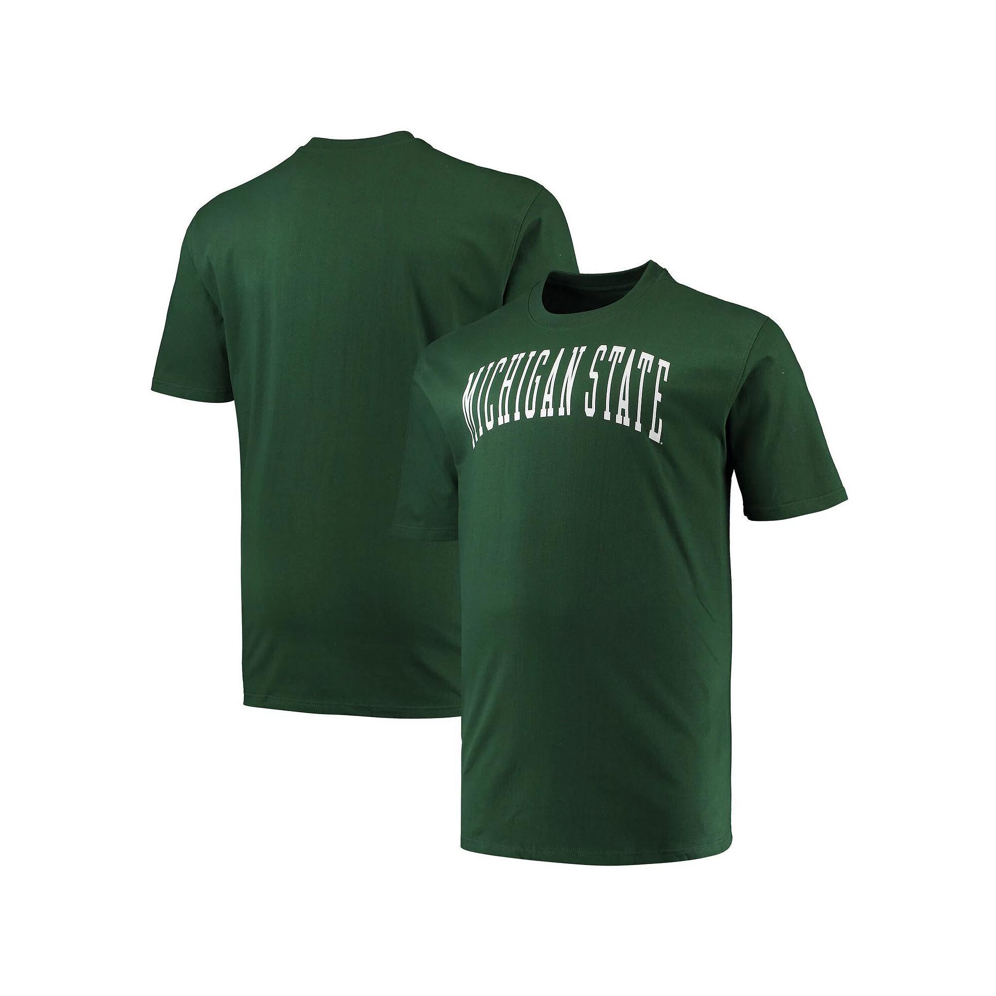 Men's Champion Green Michigan State Spartans Big & Tall Arch Team Logo T-Shirt,  Product Image