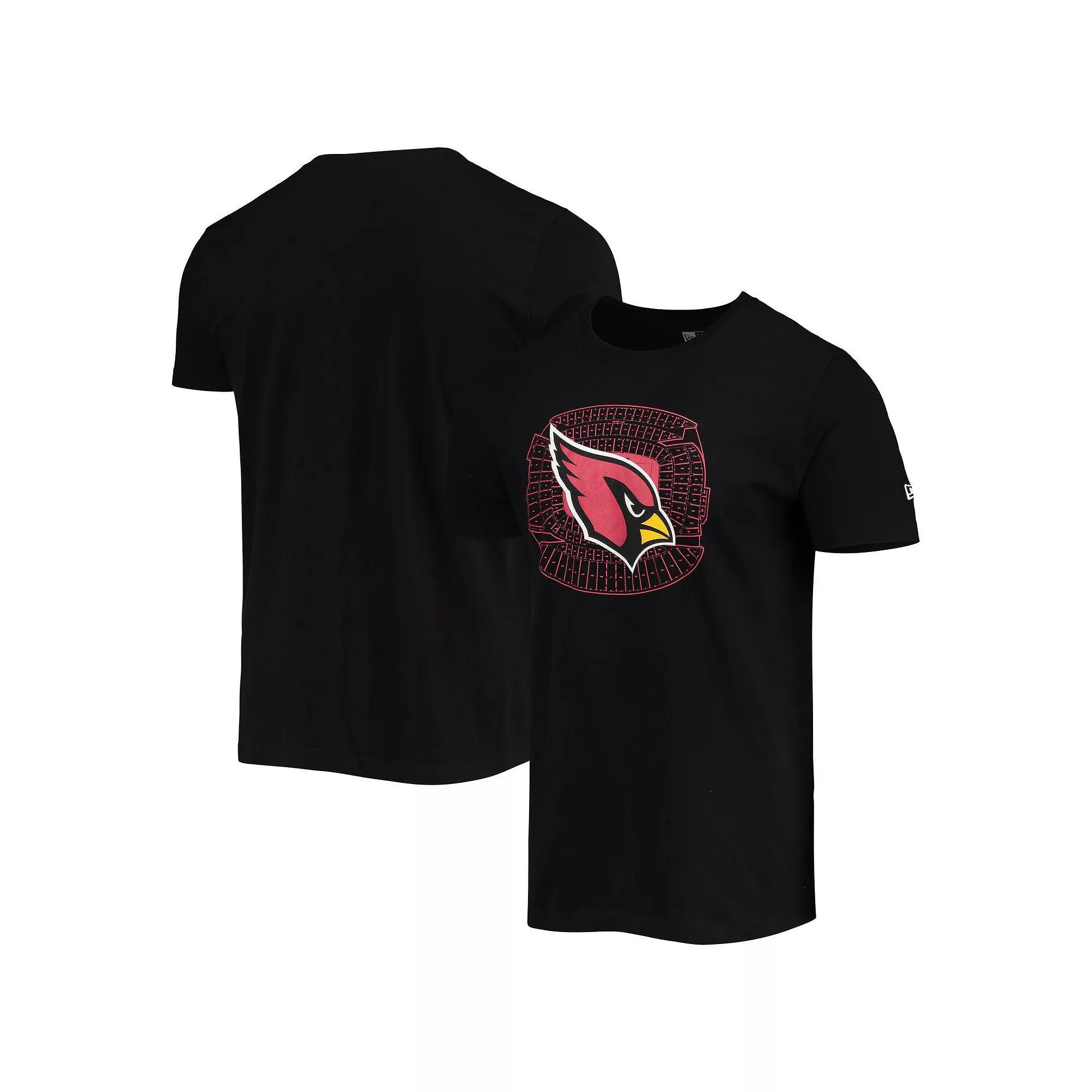 Men's New Era Black Arizona Cardinals Stadium T-Shirt,  Product Image