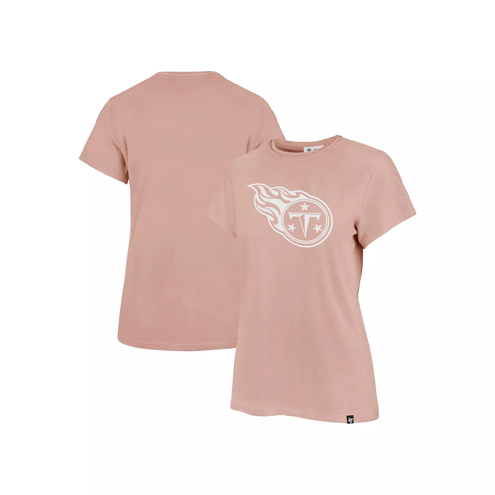 Women's '47  Light Pink New England Patriots Premier Frankie T-Shirt, Size: Large Product Image