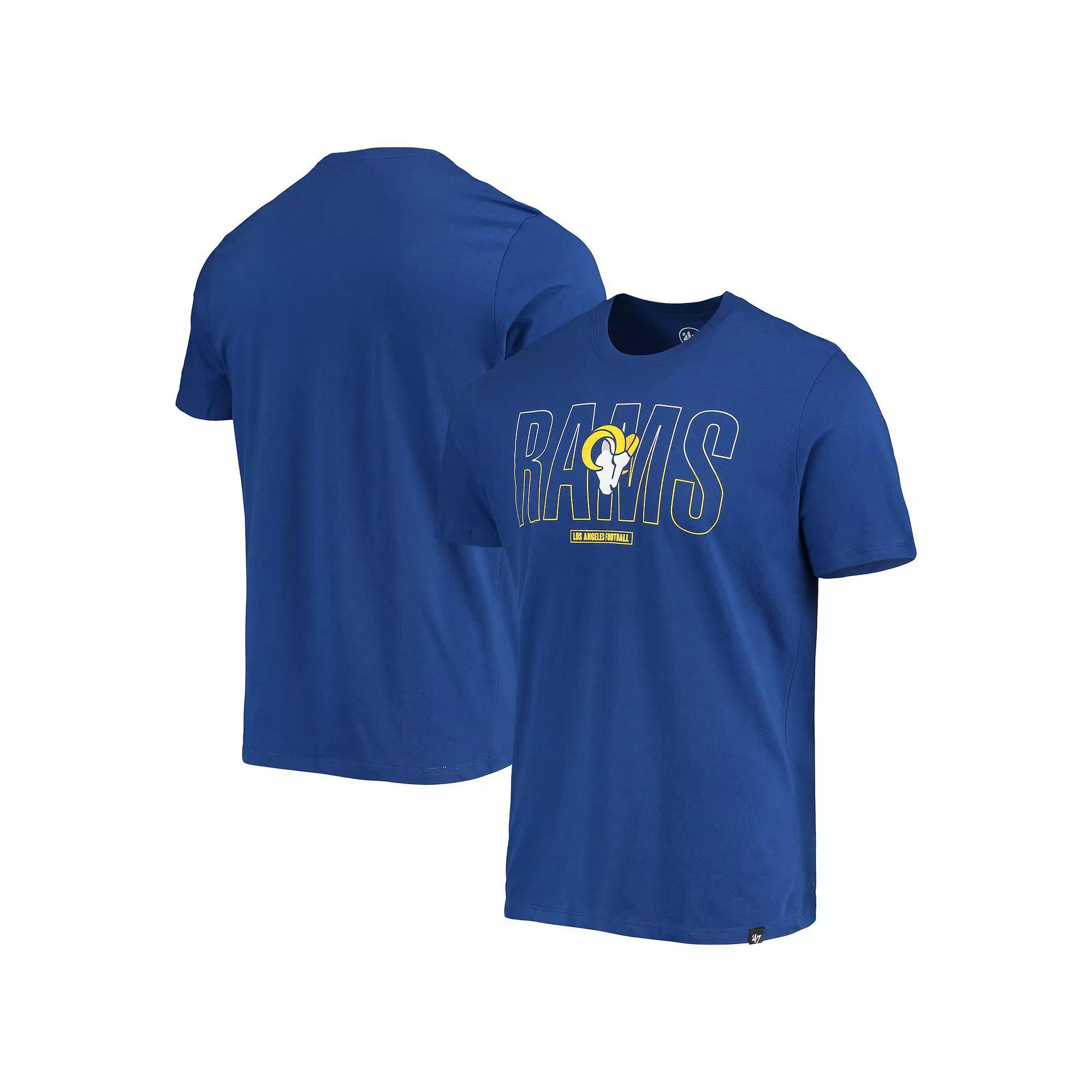 Men's '47 Royal Los Angeles Rams Split Squad Super Rival Team T-Shirt,  Product Image