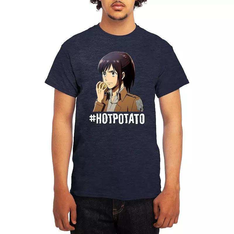 Men's Attack on Titan Hot Potato Tee, Size: XL, Green Product Image