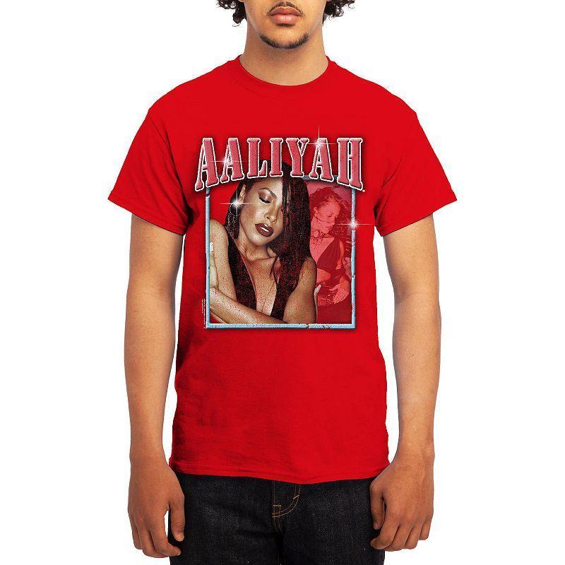 Men's Aaliyah Vintage Photo Overlay Tee, Boy's, Size: XL Product Image