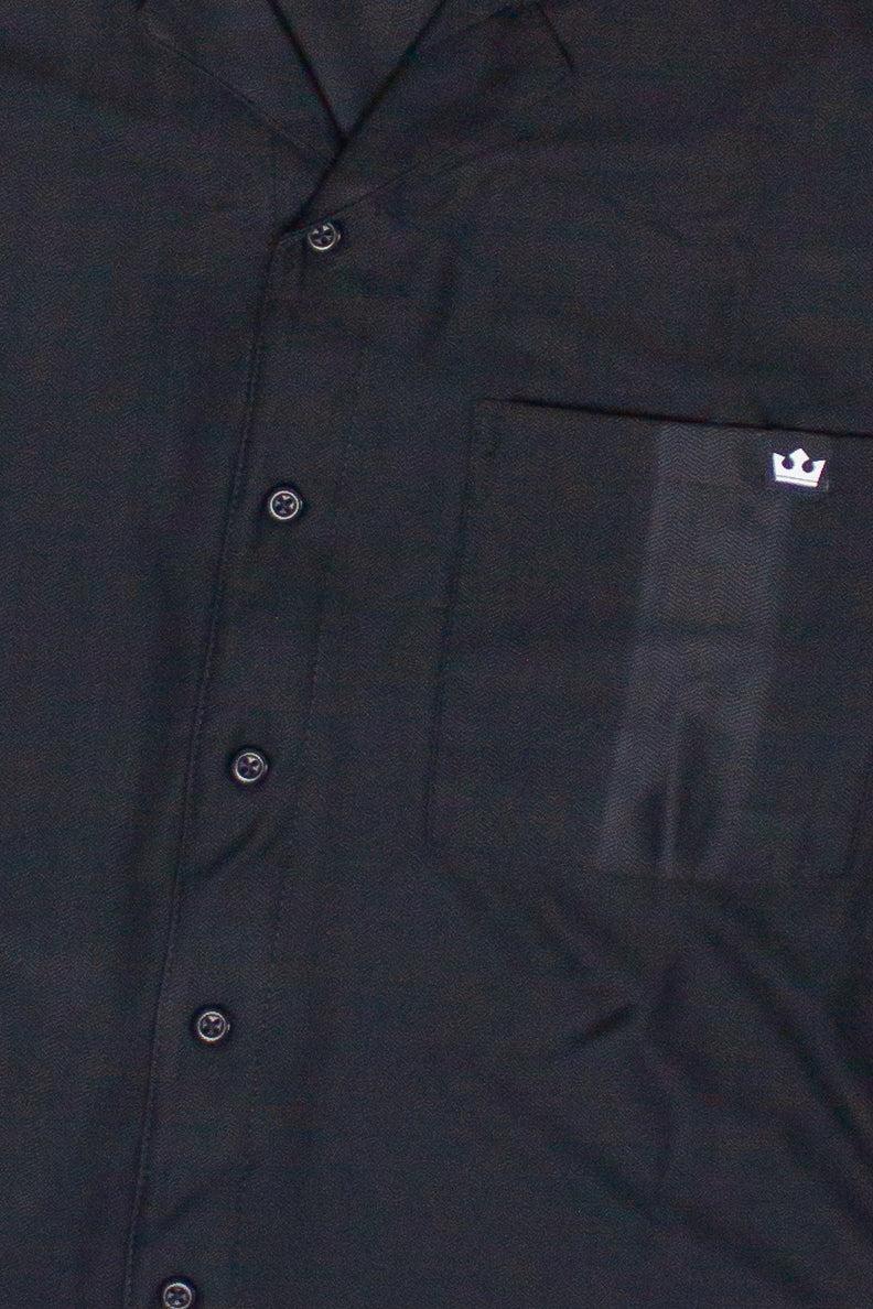 Micro Herringbone Knit Button Up Shirt Product Image