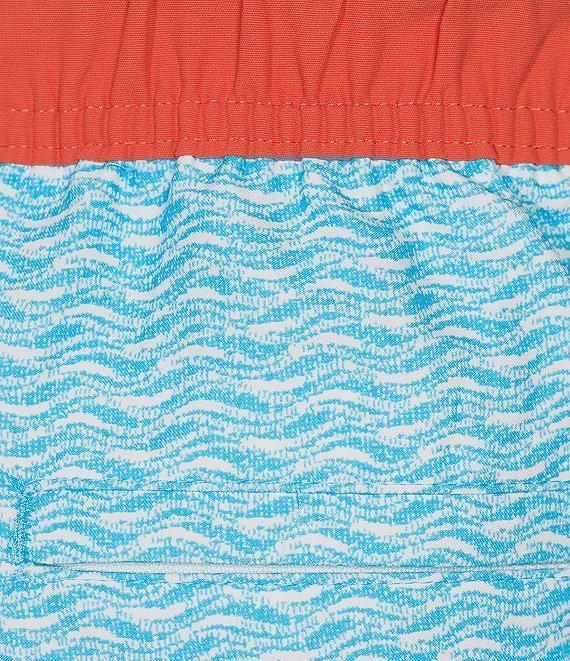 Roundtree & Yorke Textured Wave 8#double; Swim Trunks Product Image