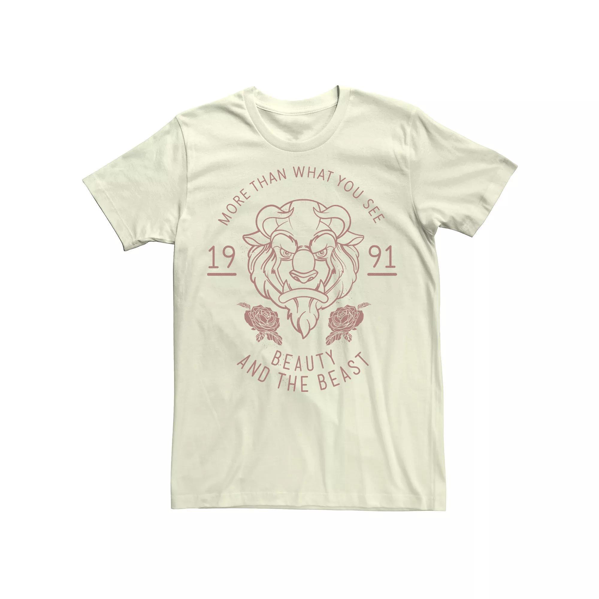 Disney's Beauty And The Beast Men's 1991 Tee,  Product Image