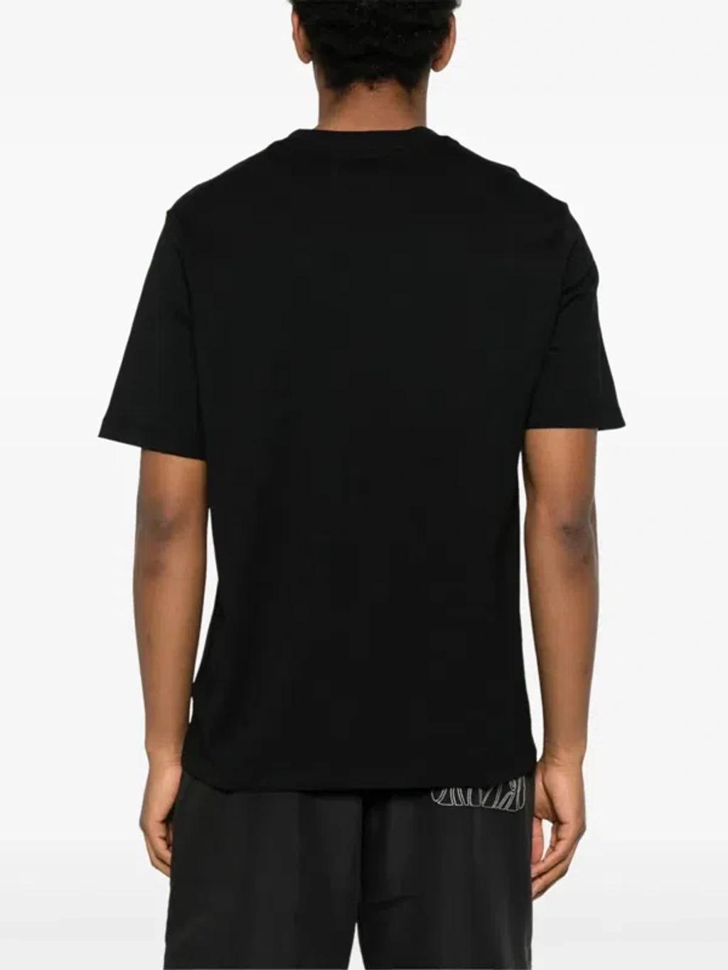 AMIRI Black Cotton T-shirt With Bold Logo Statement Product Image