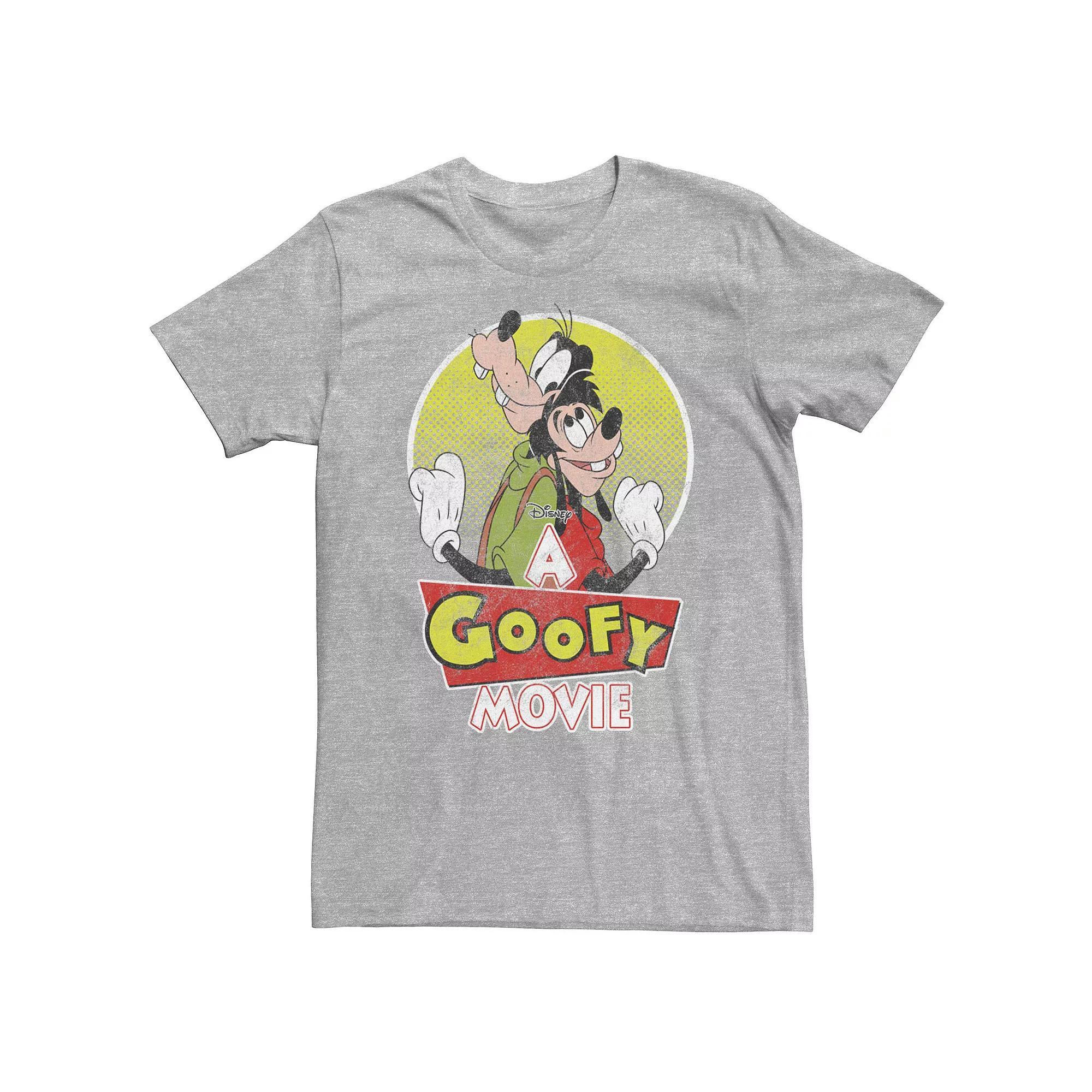 Big & Tall Disney A Goofy Movie Max And Goofy Portrait Tee, Men's, Size: Large Tall, Athletic Grey Product Image