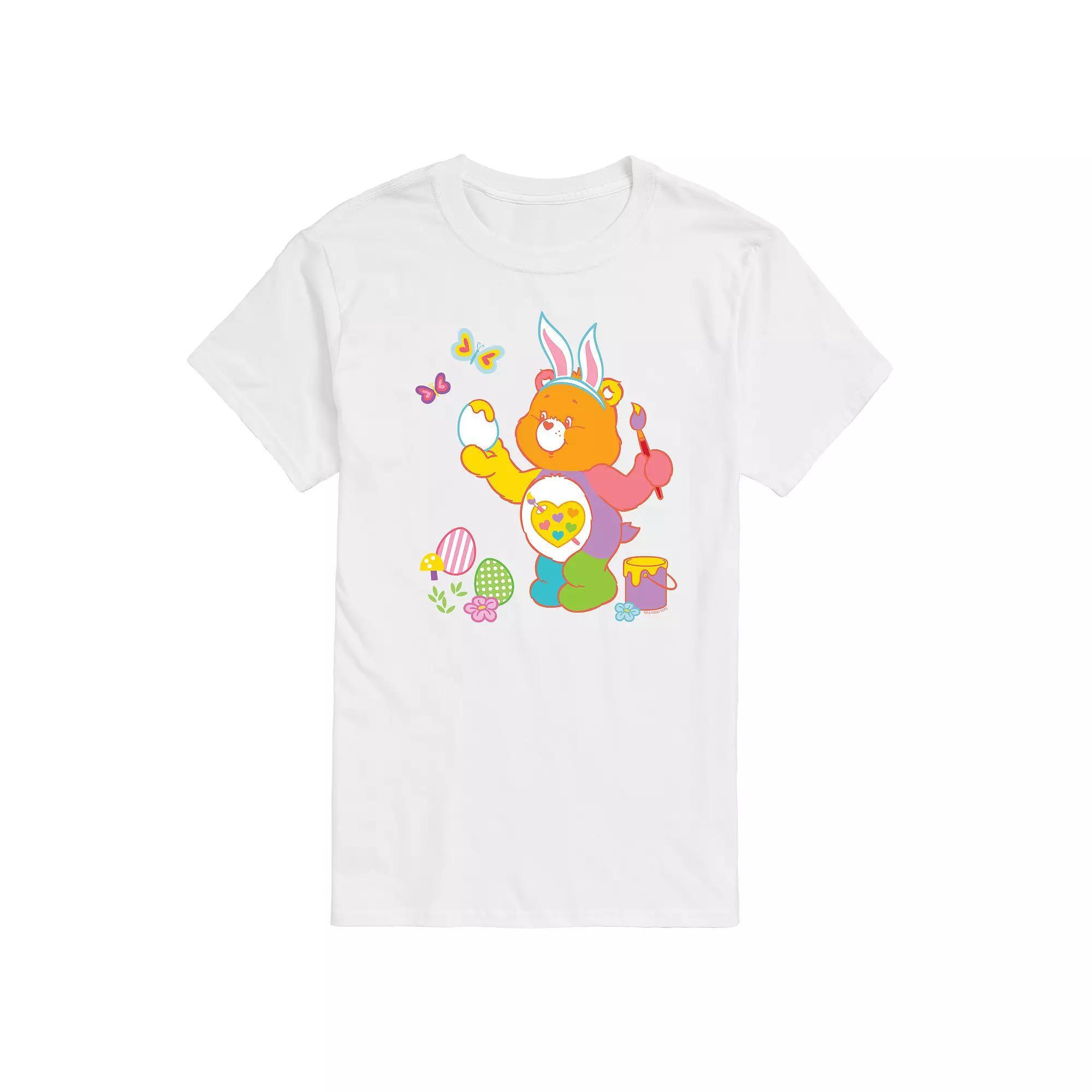 Men's Care Bears Painting Easter Eggs Graphic Tee,  Product Image