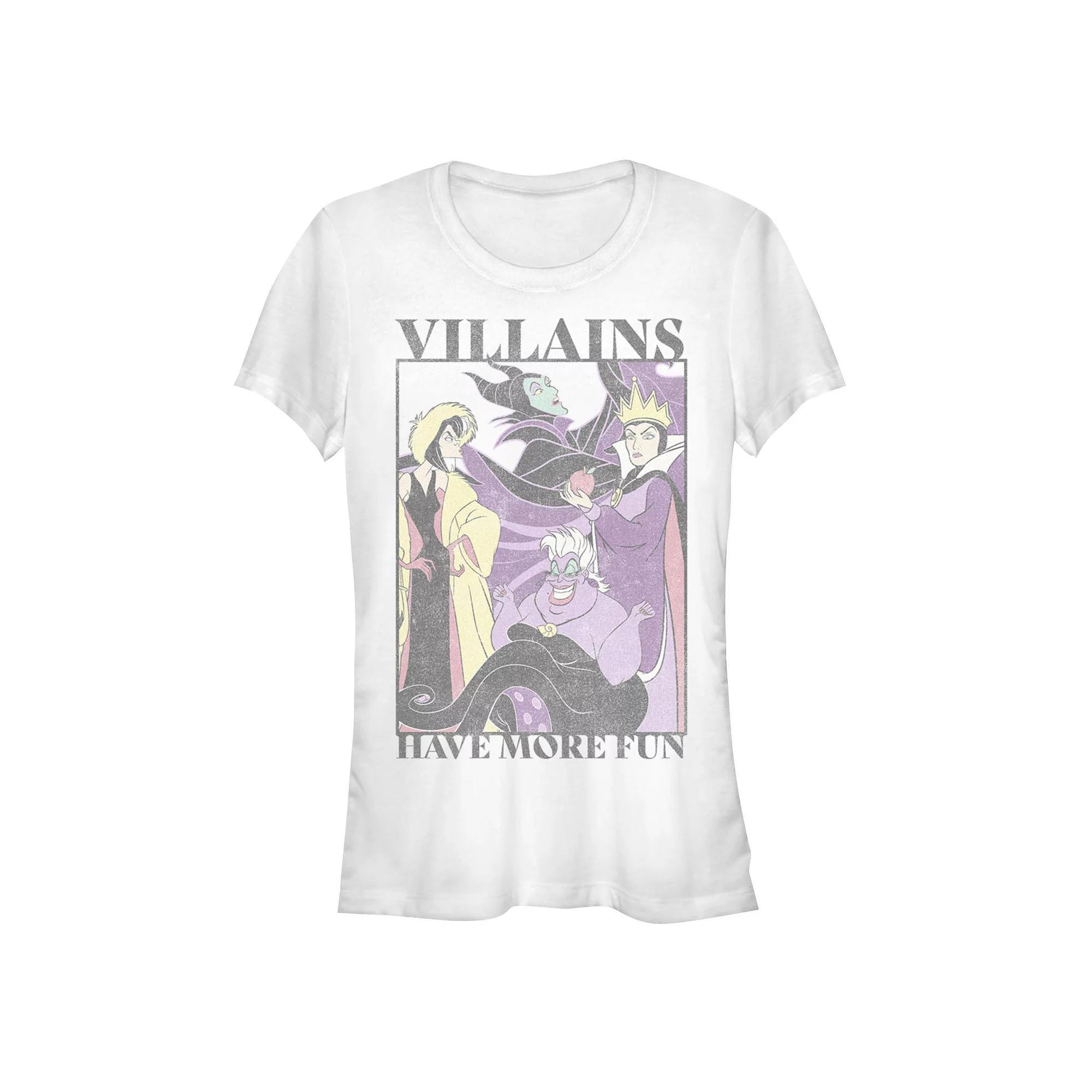 Disney Villains Have More Fun Juniors' Fitted Graphic Tee, Girl's,  Product Image