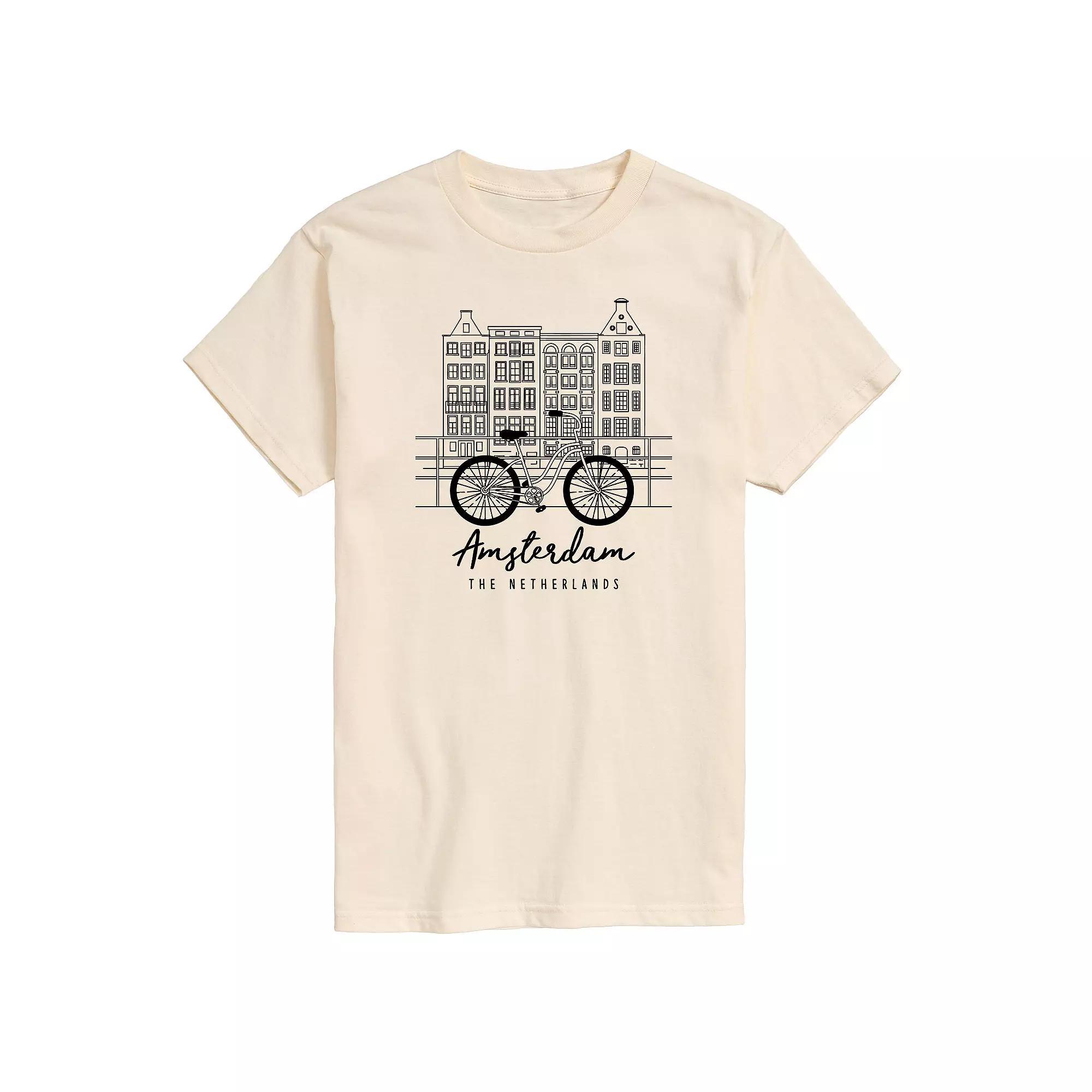 Men's Amsterdam Graphic Tee, Size: Medium, Beige Product Image