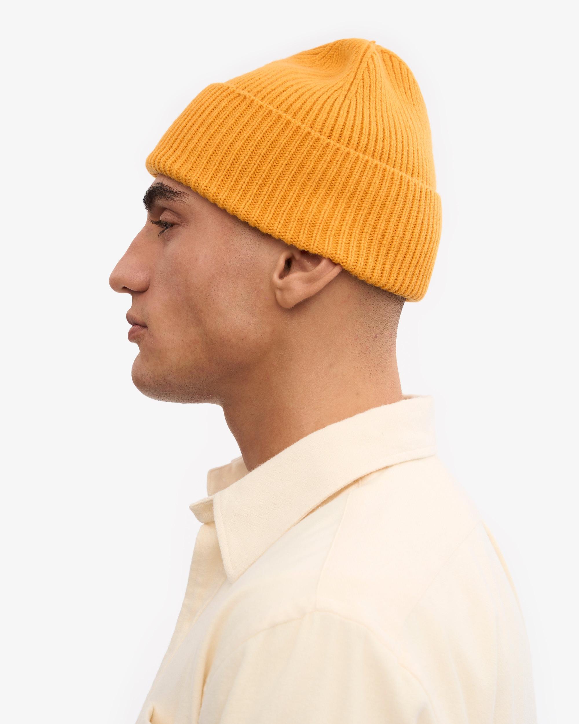 Merino Wool Beanie - Burned Yellow Product Image