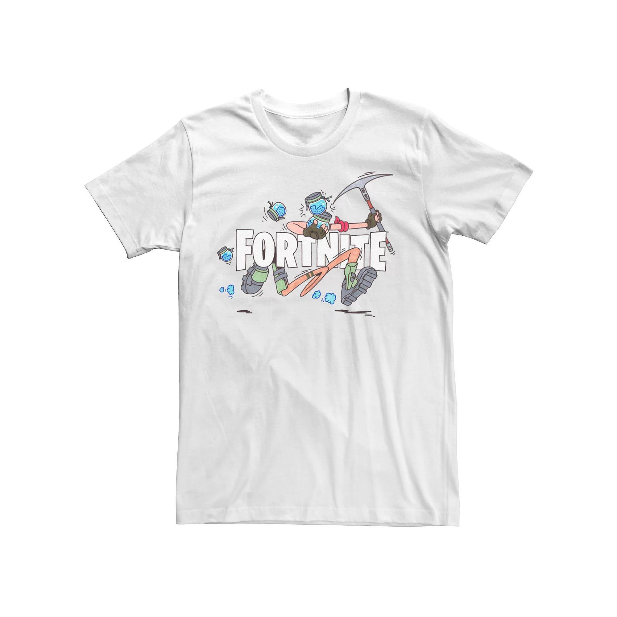 Men's Fornite Logo Running Graphic Tee,  Product Image