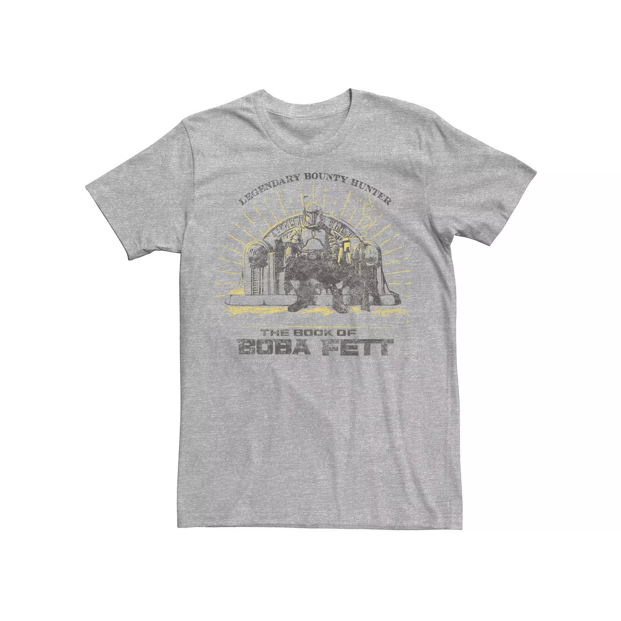 Men's Star Wars The Book Of Boba Fett Throne Sketch Tee, Size: Large, Athletic Grey Product Image