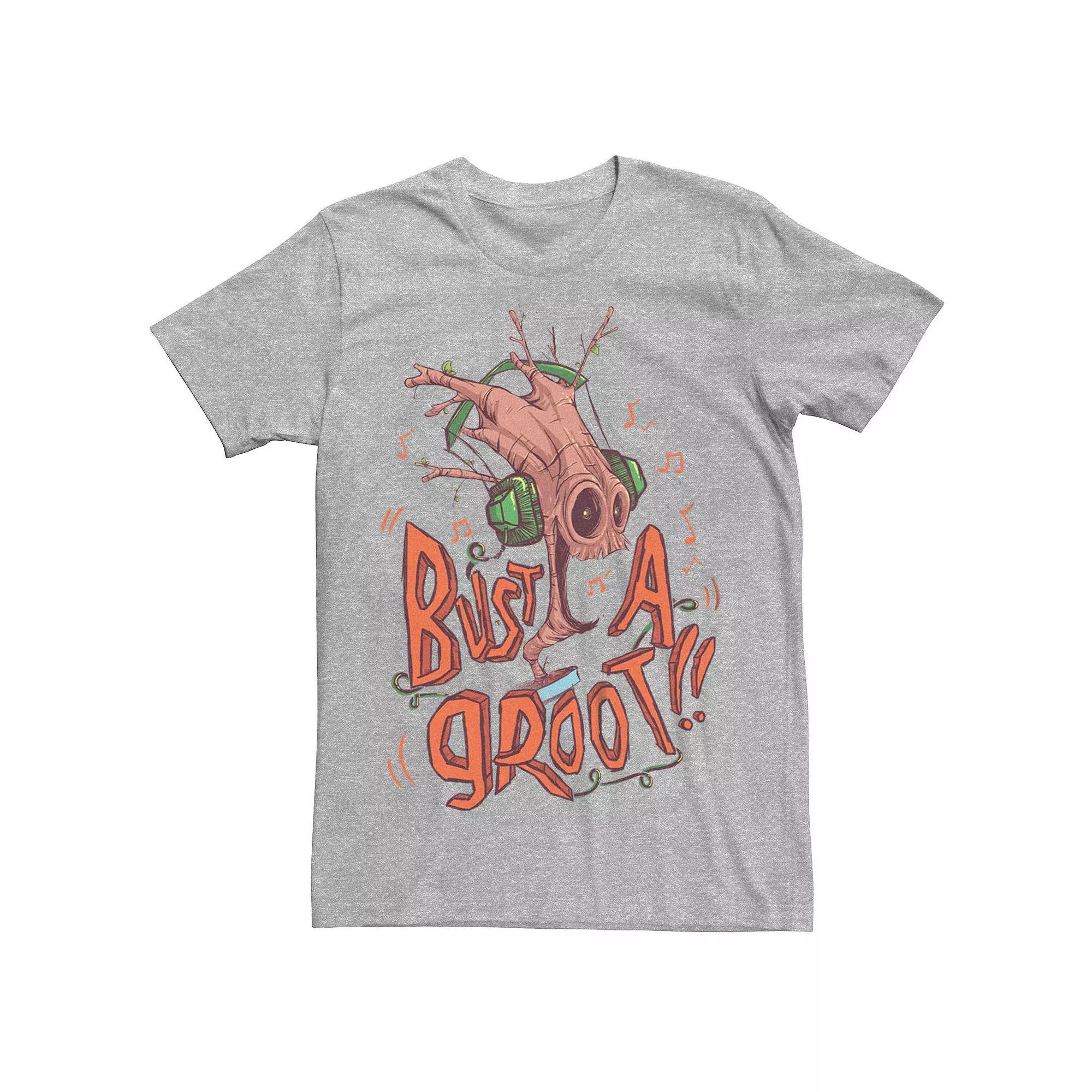 Men's Marvel Guardians Of The Galaxy Bust A Groot Graphic Tee,  Product Image